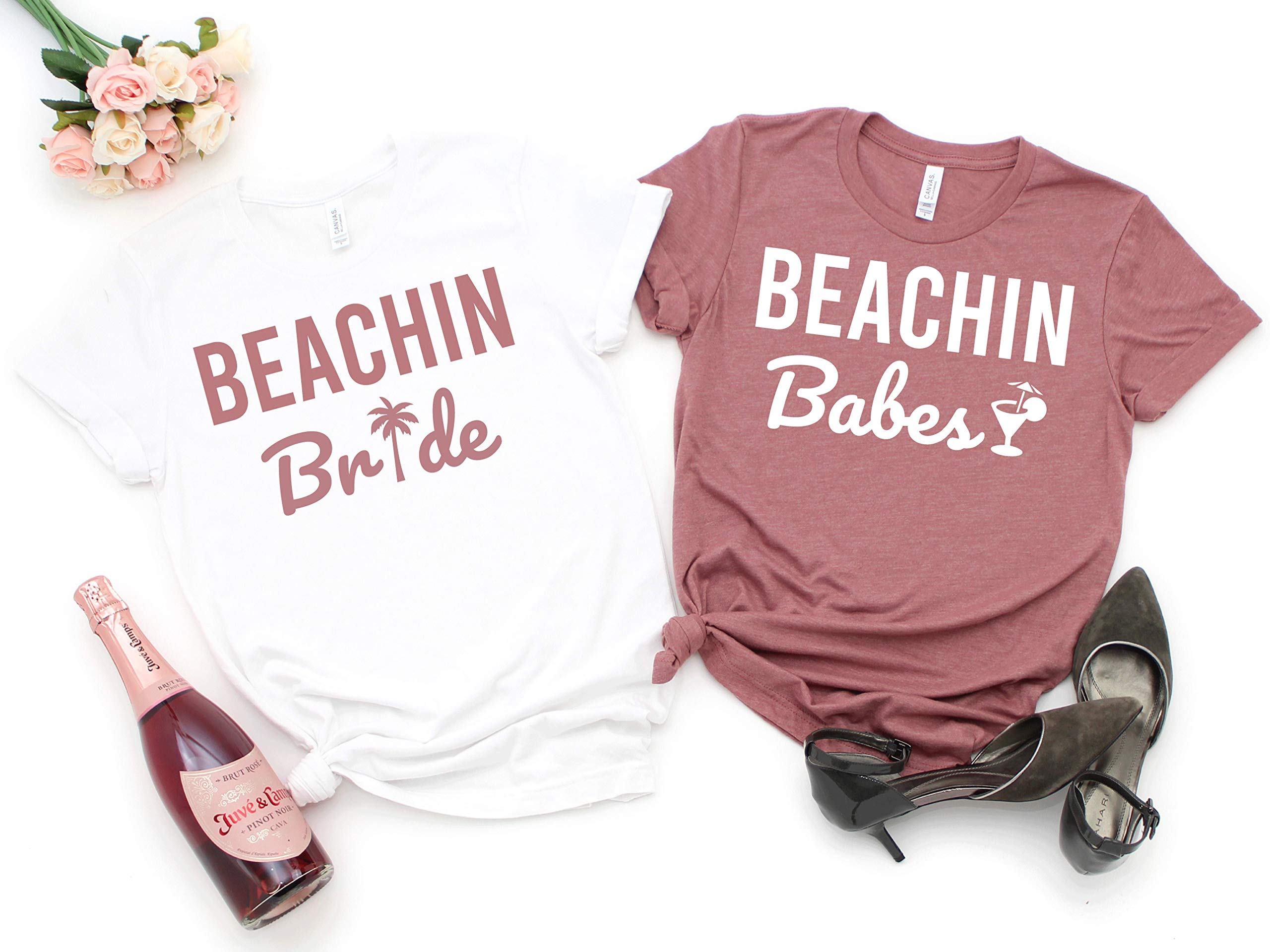 Bachelorette Shirts for Bride & Bridesmaids | Custom Wedding Party T-Shirts | Beach Bride & Maid of Honor Tees | Perfect for Bridal Showers & Bachelorette Parties