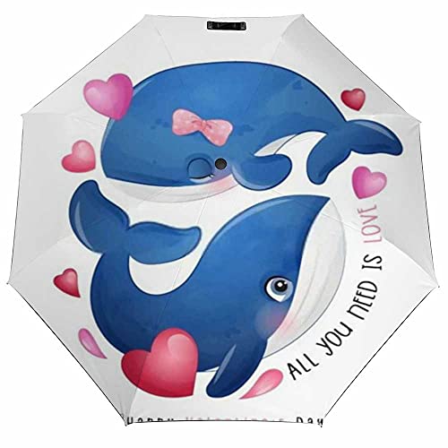 Cute Doodle Whale Valentine’s Day