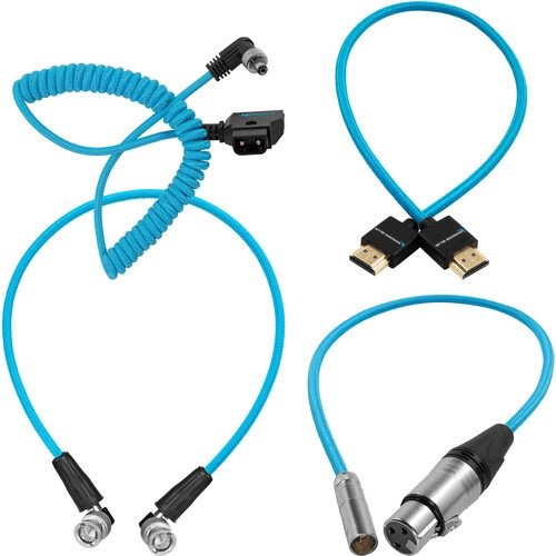 Kondor Blue Blackmagic Video Assist Cable Pack - High-Quality HDMI & Power Cables for On-Camera Monitor - Perfect for Filmmaking, Vlogging & Professional Video Production