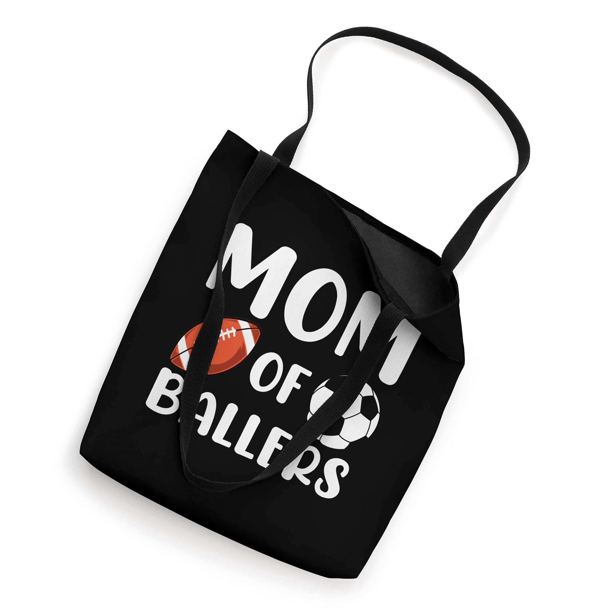 Mom of Ballers American Football Tote Bag - Durable & Stylish for Game Day, School, and Grocery Shopping