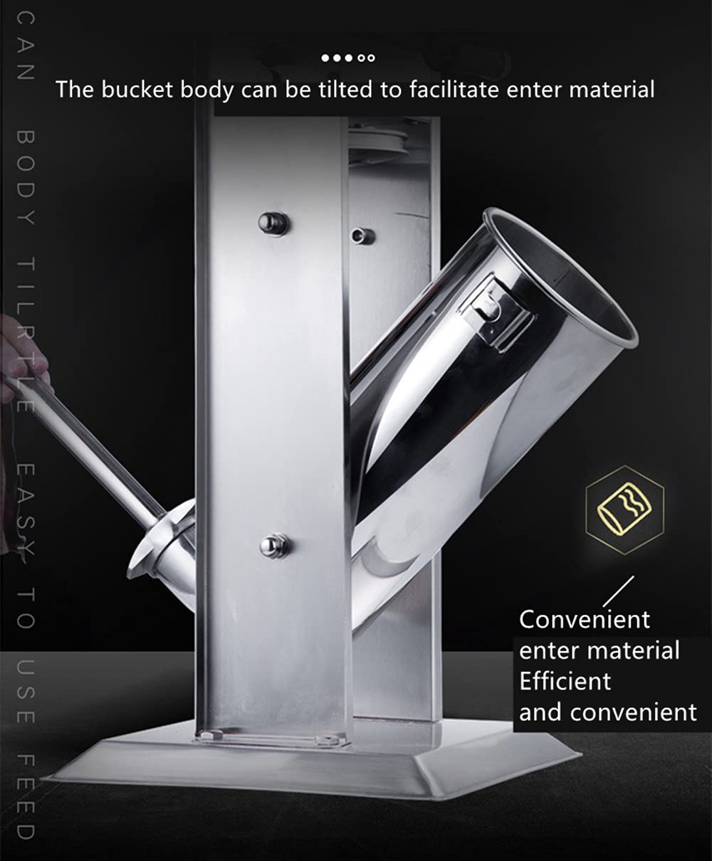 Stainless Steel Manual Sausage Stuffer - Vertical Meat Filler Machine for Homemade Salami & Sausages with Professional Nozzles - Perfect for Kitchen, BBQ Parties & DIY Charcuterie