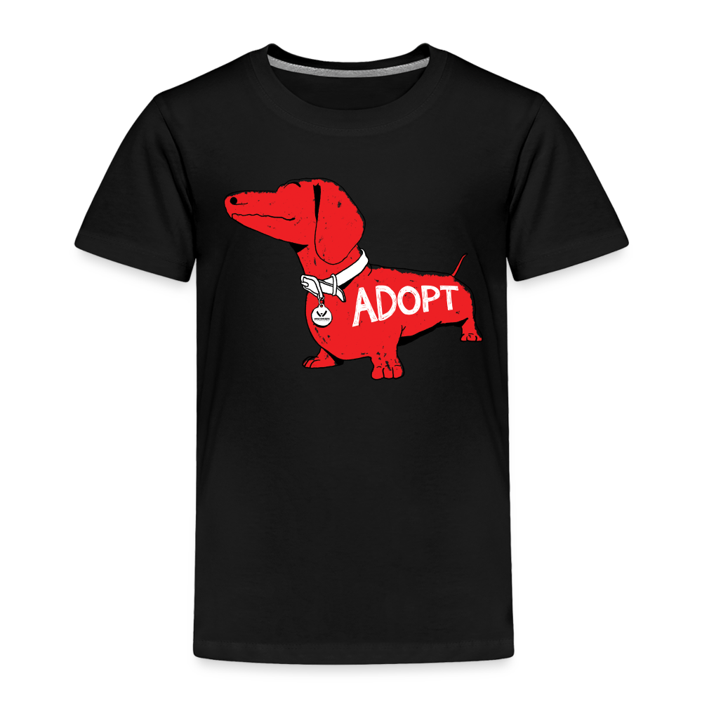 Premium Big Red Dog Toddler T-Shirt - Soft Cotton Kids Tee for Boys & Girls - Perfect for Playdates, Daycare & Family Outings