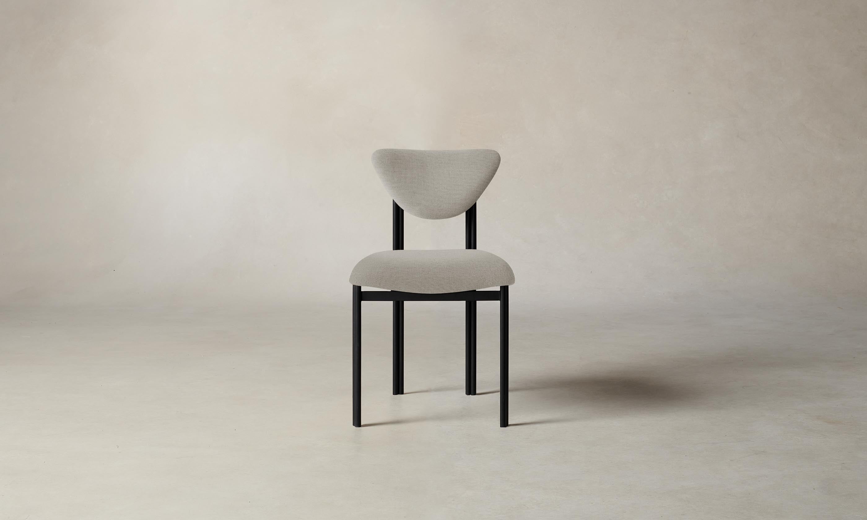 Premium Cooper Dining Chair - Performance Linen Weave in Beige | Modern & Durable for Dining Room, Kitchen, or Office | Comfortable Seating Solution