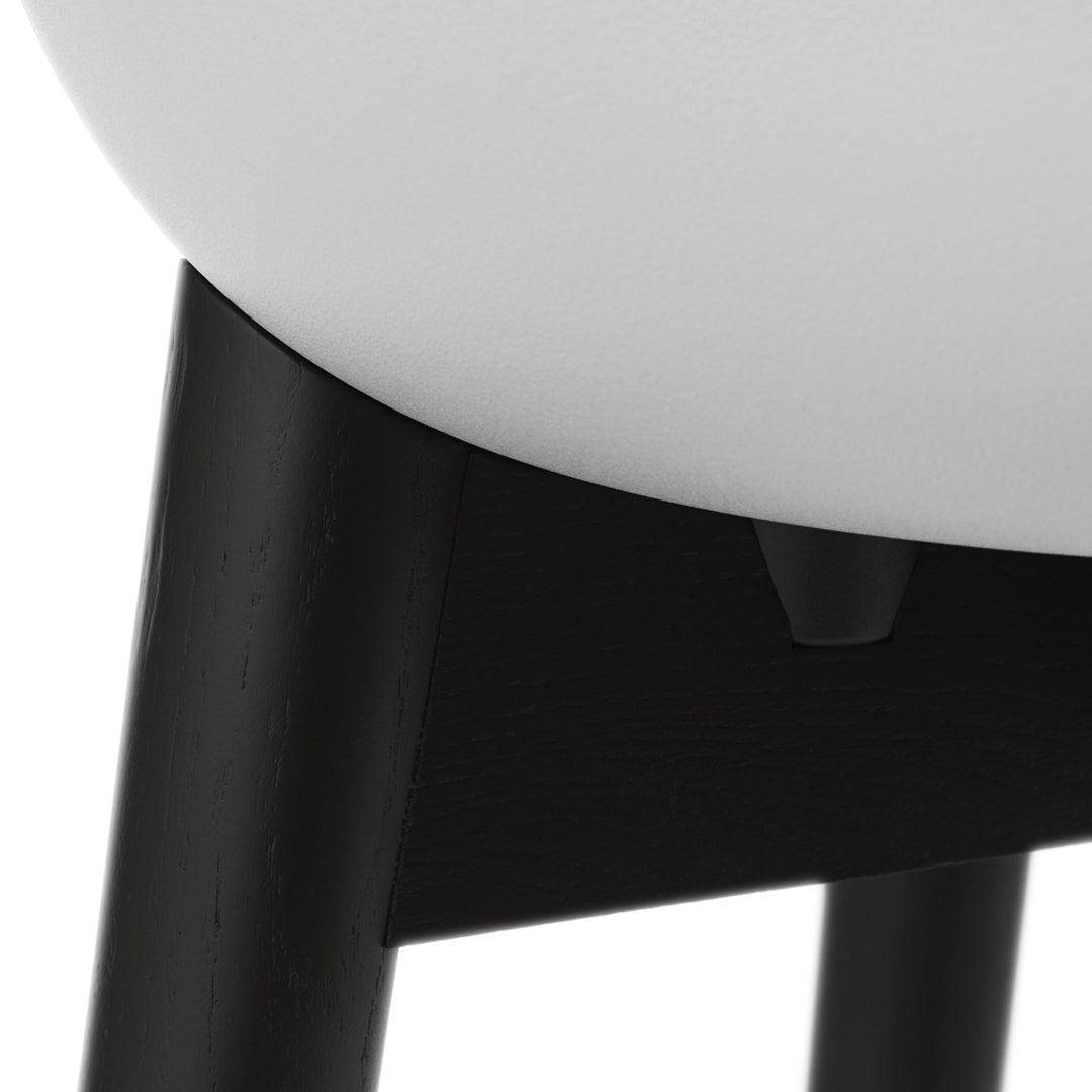 Stylish Hyg Side Chair with Wood Base - Modern Dining & Office Chair for Home & Workspace