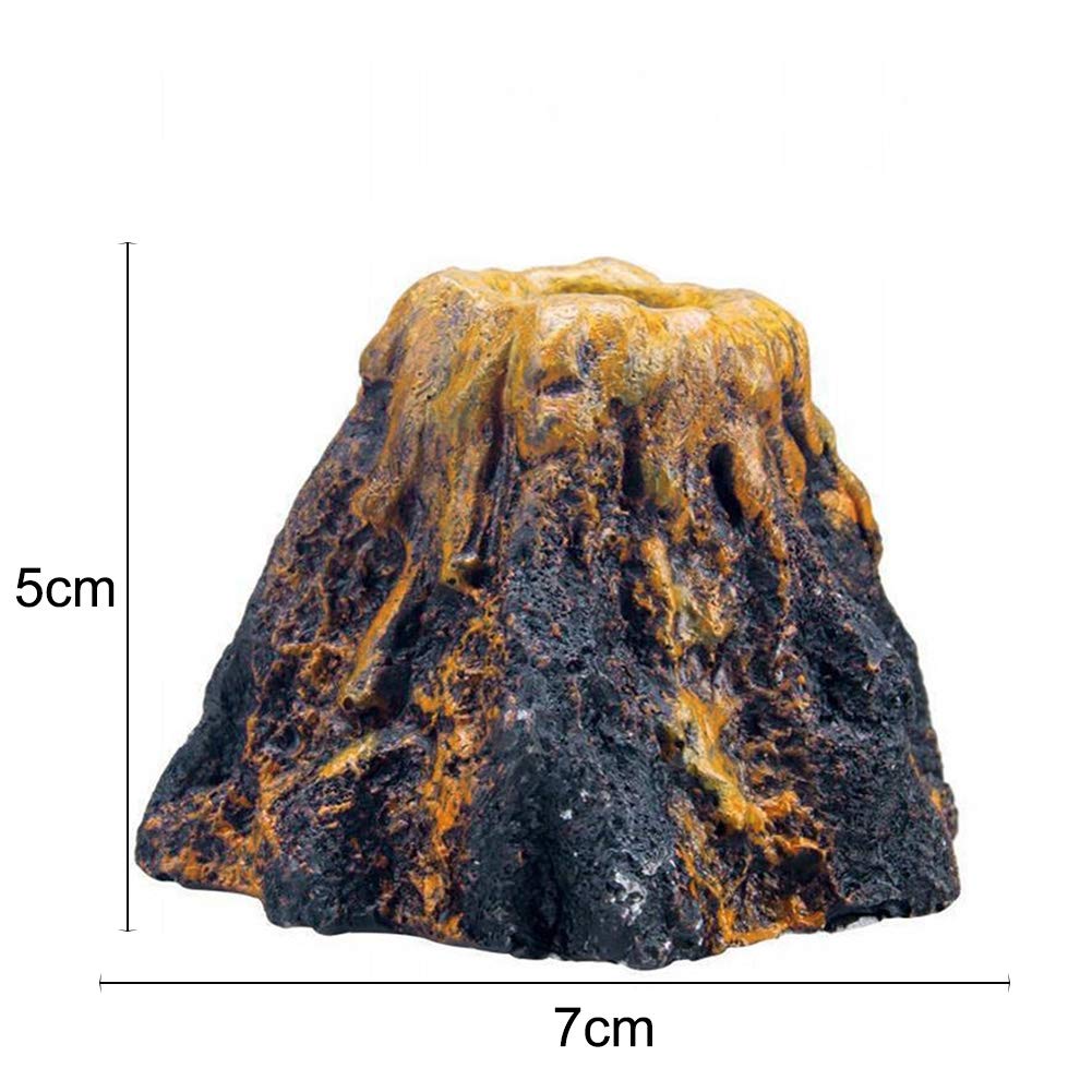 Heaven2017 Volcano Fish Tank Air Stone Bubbler - Aquarium Oxygen Bubble Decor with Air Pump for Freshwater & Saltwater Tanks - Perfect for Betta Fish, Goldfish, and Tropical Aquariums
