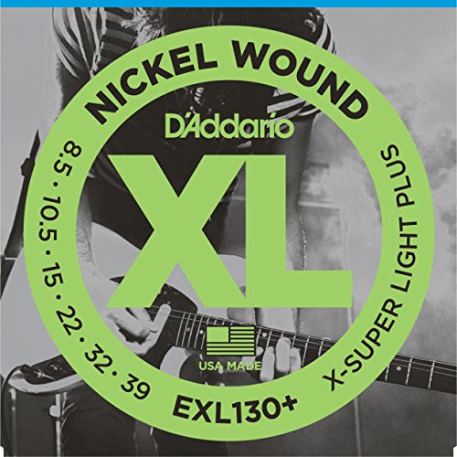 D'Addario EXL130+ Electric Guitar Strings - Extra Super Light (9-42 Gauge) - Nickel Wound for Bright Tone - 1 Set - Perfect for Rock, Blues & Studio Recording