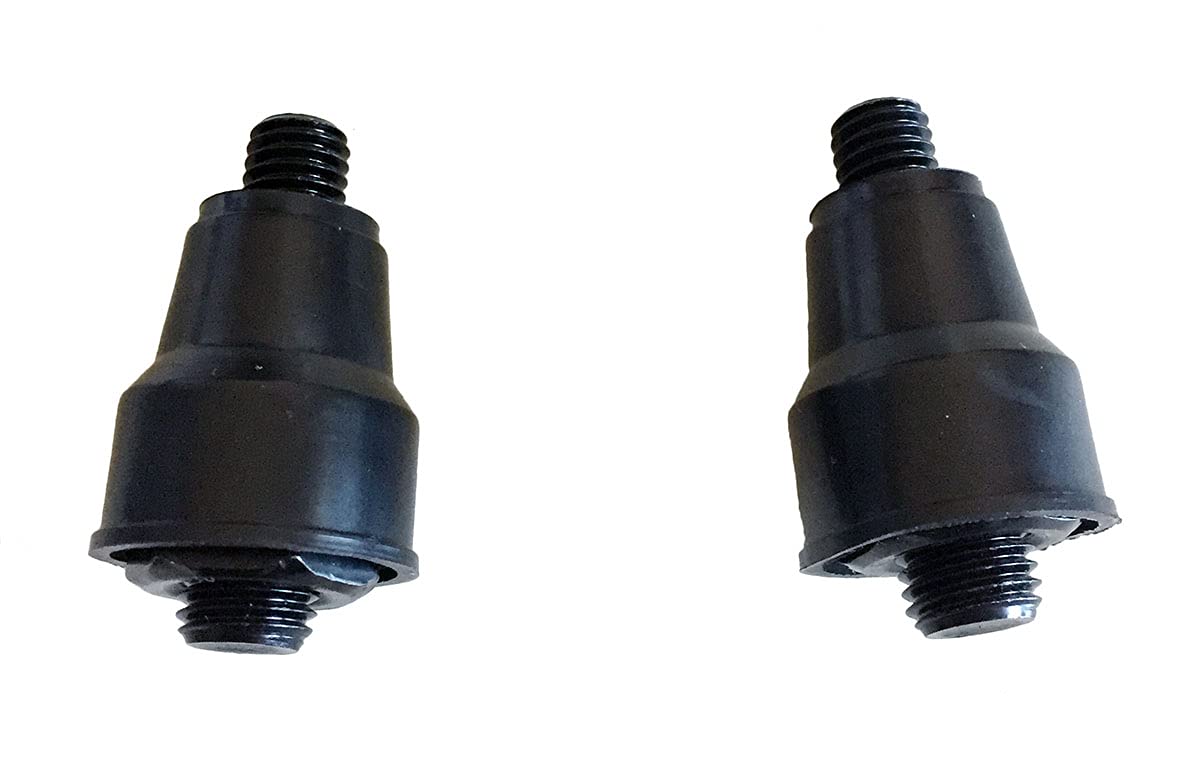 1 Pair Black Magnum Oval Head Teardrop Stem Motorcycle Mirrors - Compatible with Suzuki Boulevard S40 - Durable Aftermarket Replacement for Improved Visibility & Safety - Perfect for Cruiser Bikes & Highway Riding