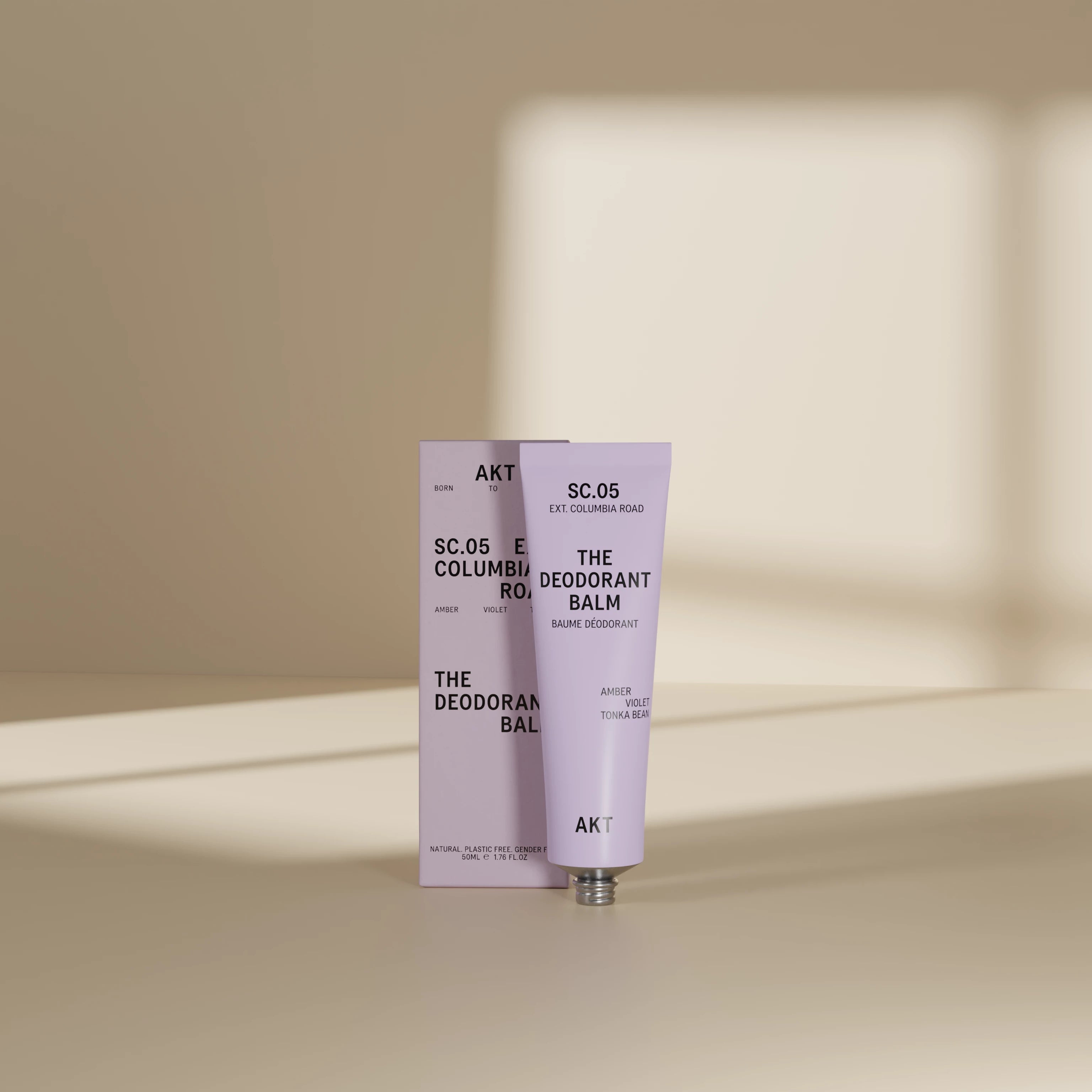 AKT London Natural Deodorant Balm - Columbia Road Scent | Aluminum-Free, Vegan & Cruelty-Free | Long-Lasting Odor Protection for Men & Women | Perfect for Gym, Travel & Daily Freshness