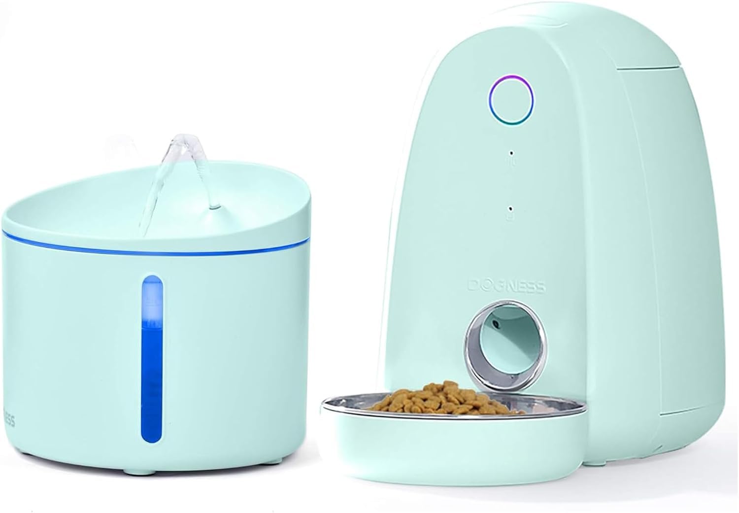 Automatic Cat Feeder with App & Water Dispenser Combo - 2 Pack Smart Pet Feeder for Small & Medium Cats, Kittens & Puppies - Perfect for Home, Office & Travel Use