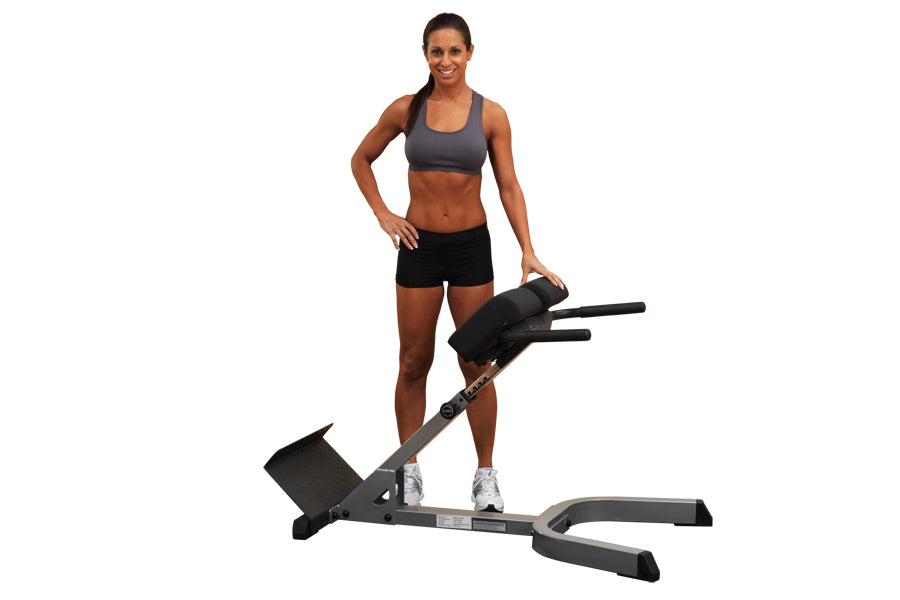 Body Solid 45 Degree Ab/Back Hyperextension Bench - Home Gym Equipment for Core Strength Training & Lower Back Workouts - Perfect for Home Fitness & Strength Training Routines