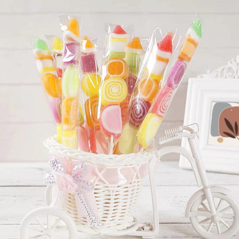 380pcs 2x10 Inch Clear Self Seal Cellophane Pretzel Rod Bags - Resealable Plastic Packaging for Treats, Crafts & Gifts - Perfect for Candy, Cookies, Party Favors & DIY Projects