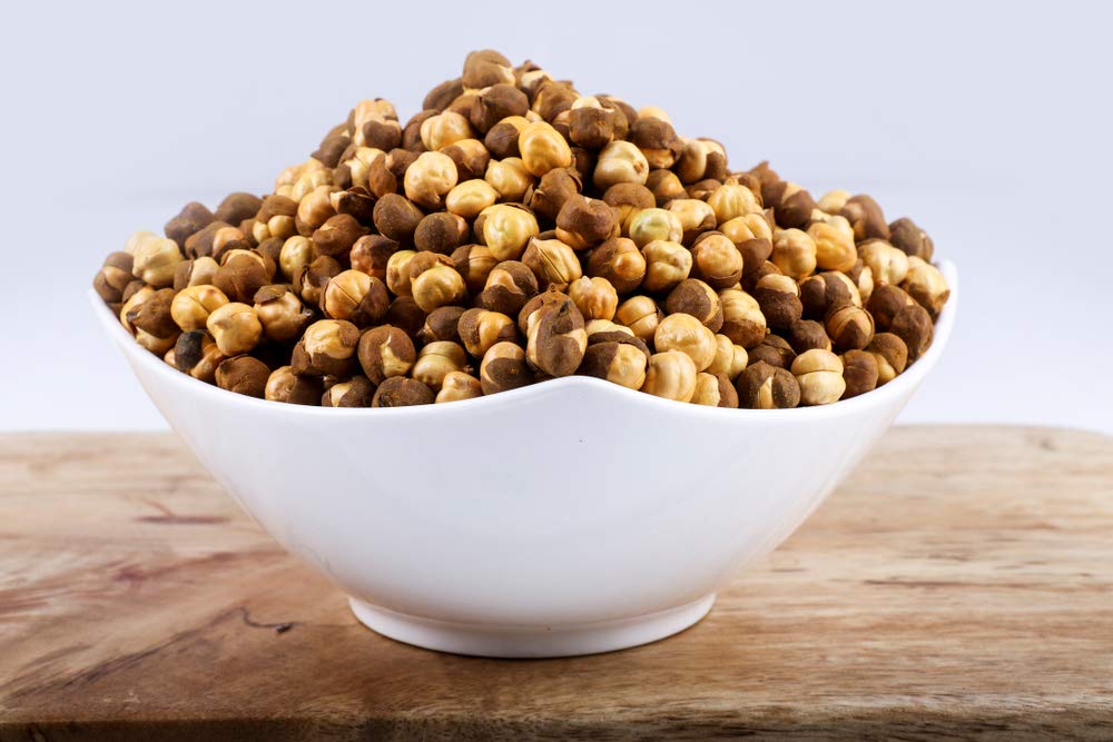 Roasted Chana 400g - Crunchy Dry Chickpeas Snack | High Protein, Gluten-Free | Perfect for Healthy Snacking, Salads & Indian Cuisine