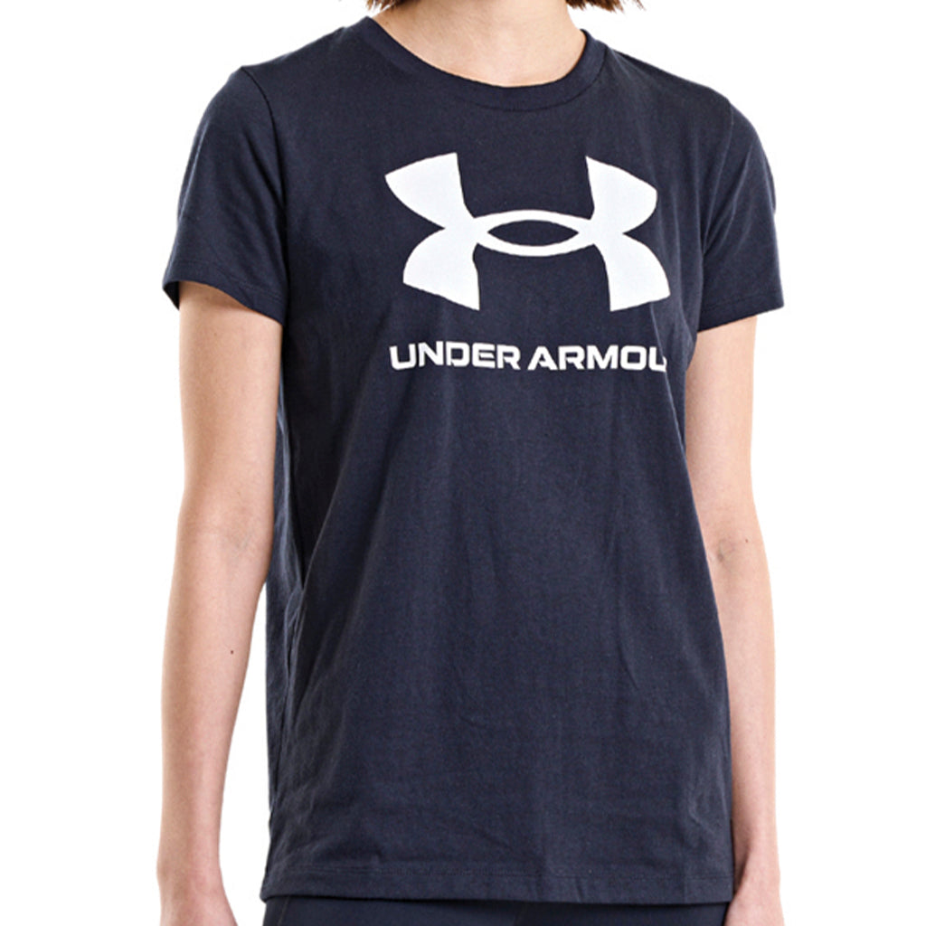 UA Rival Logo Short Sleeve T-Shirt for Women - Athletic Performance & Casual Wear - Gym, Running, Yoga & Everyday Outfits