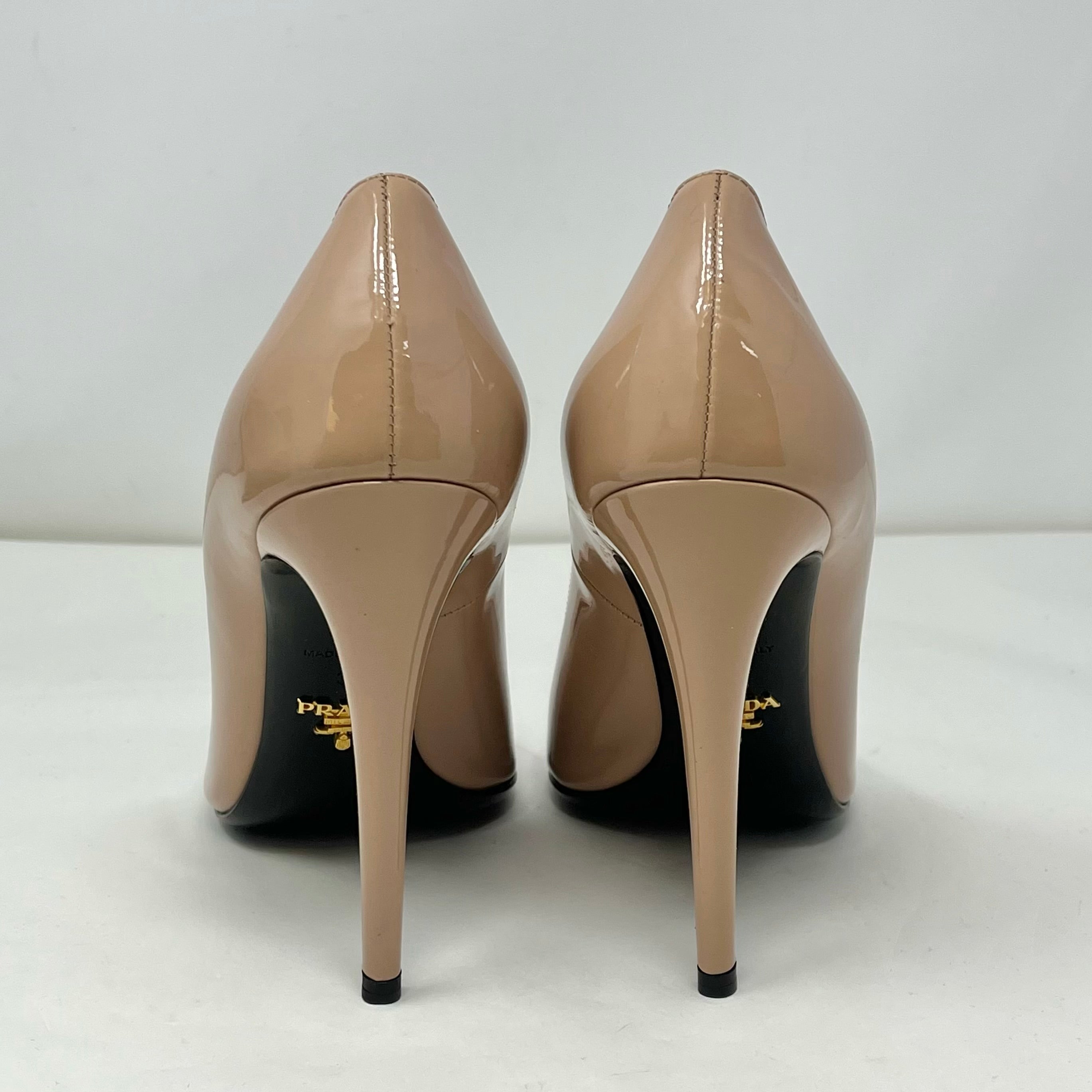 Prada Women's Classic Leather Pumps - Elegant High Heel Dress Shoes for Women | Perfect for Office, Party & Formal Events