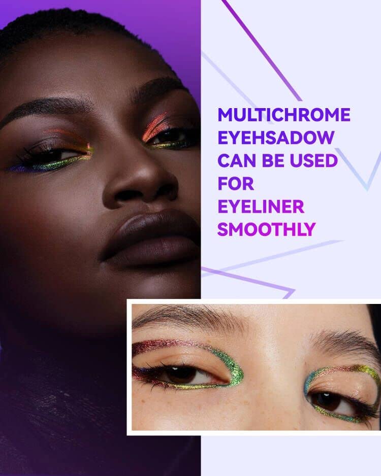 Chameleon Liquid Glitter Eyeshadow - Long Lasting Color Shifting Makeup with High Pigment & Quick Dry Formula | No Crease Shimmer Eyeshadow for Sunset Looks | Perfect for Parties, Night Out & Special Occasions