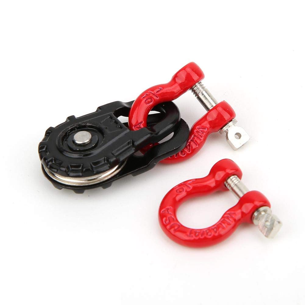Best Steel Wire Winch Cable Rope Hook - 3-Piece Set with RC Winch Rope, Steel Cable, Pulley & Lock Sleeve for RC Model Cars & Climbing Vehicles - Perfect for Off-Road Adventures & DIY Projects