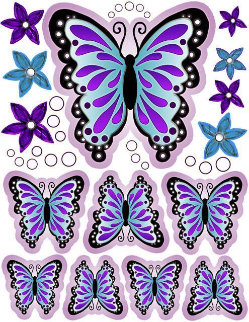 Premium Butterfly Tattoo Decals - Waterproof & Long-Lasting Temporary Tattoos for Women & Men - Perfect for Parties, Festivals, and Body Art