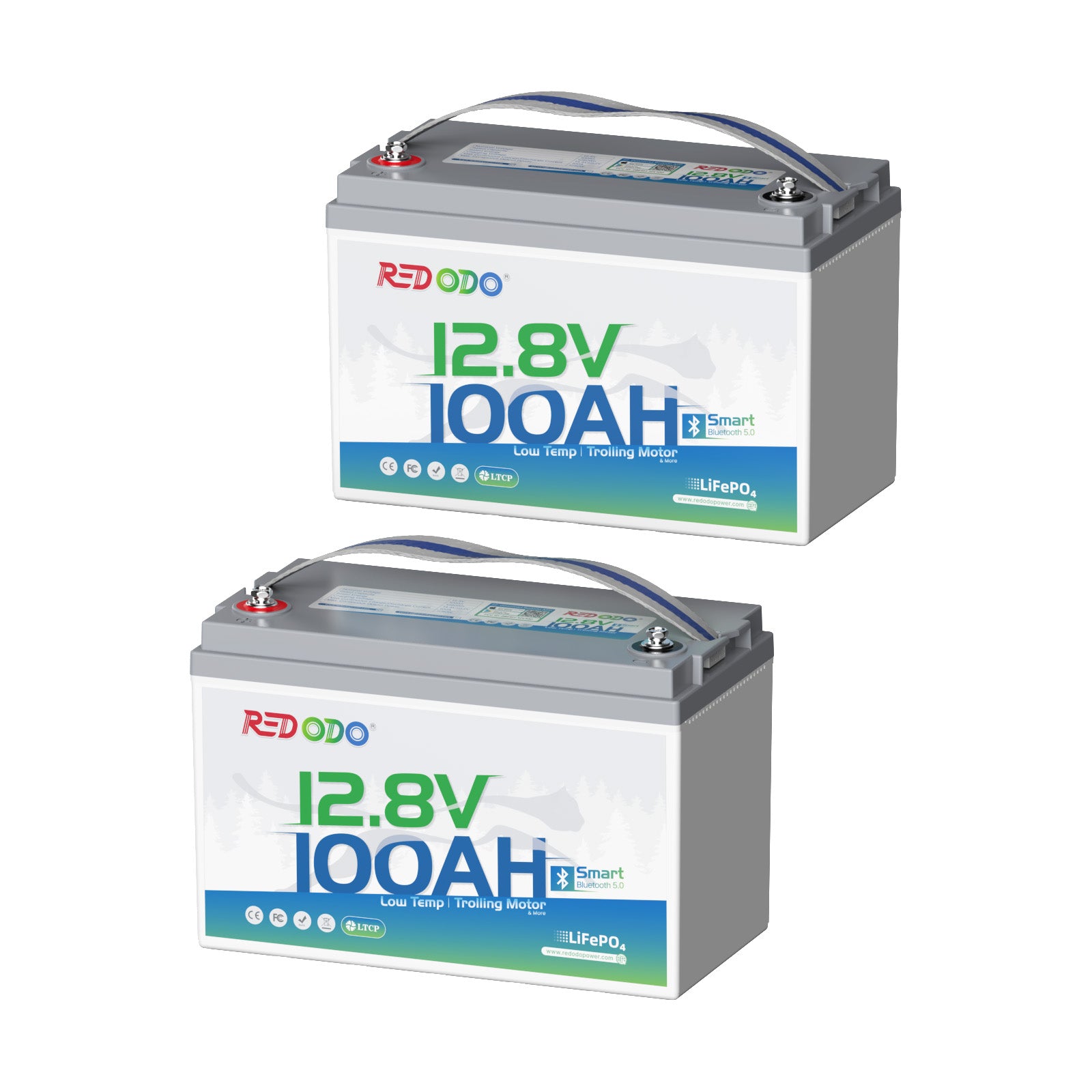 Redodo 12V 100Ah Group 31 Bluetooth Lithium Battery with Real-Time Monitoring - Perfect for RV, Marine, Solar Power Systems & Off-Grid Applications