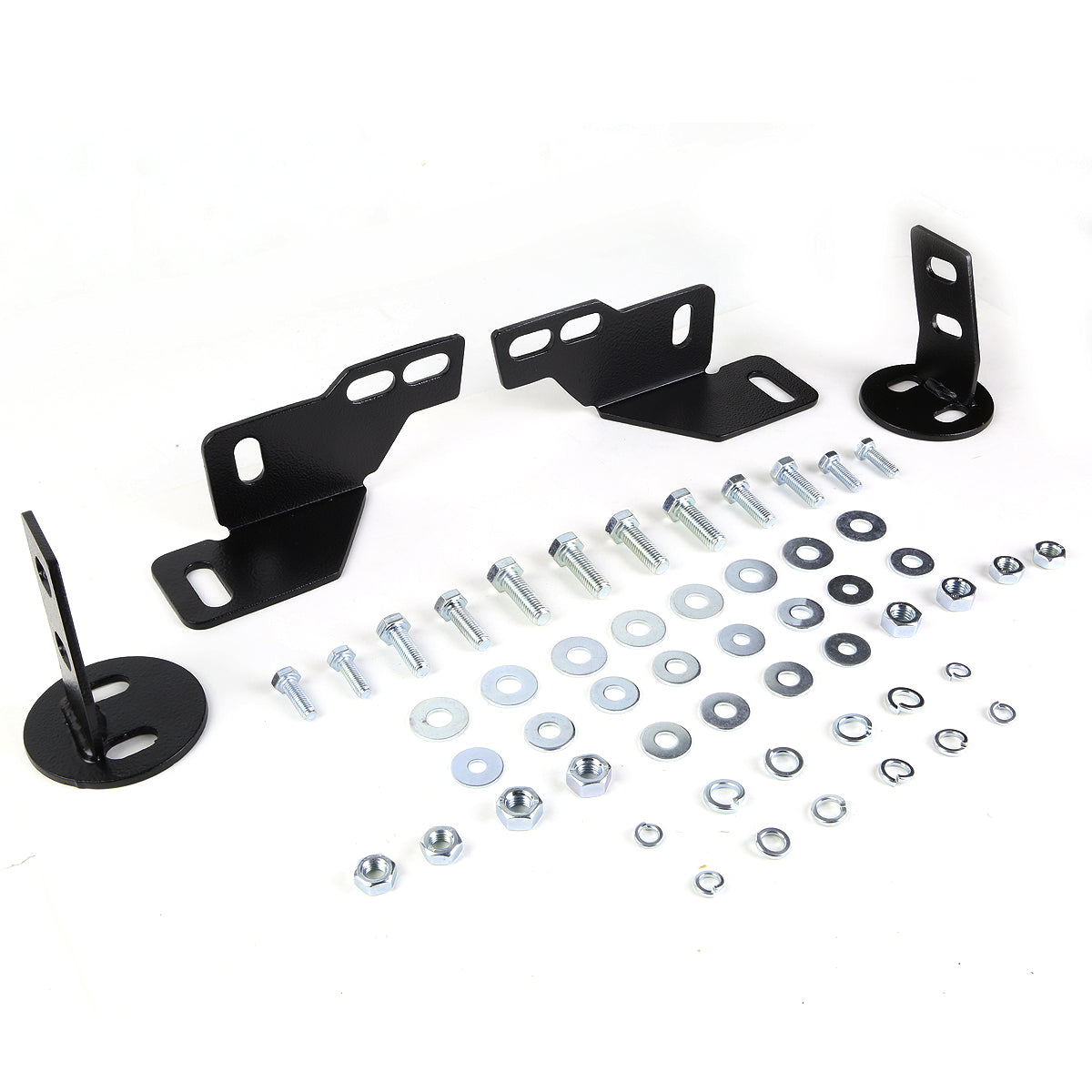 07-10 Chevy Silverado GMC Sierra 2500HD 3500HD Heavy Duty Bull Bar with Skid Plate - Stainless Steel Black Off-Road Grill Guard for Truck Protection & Style
