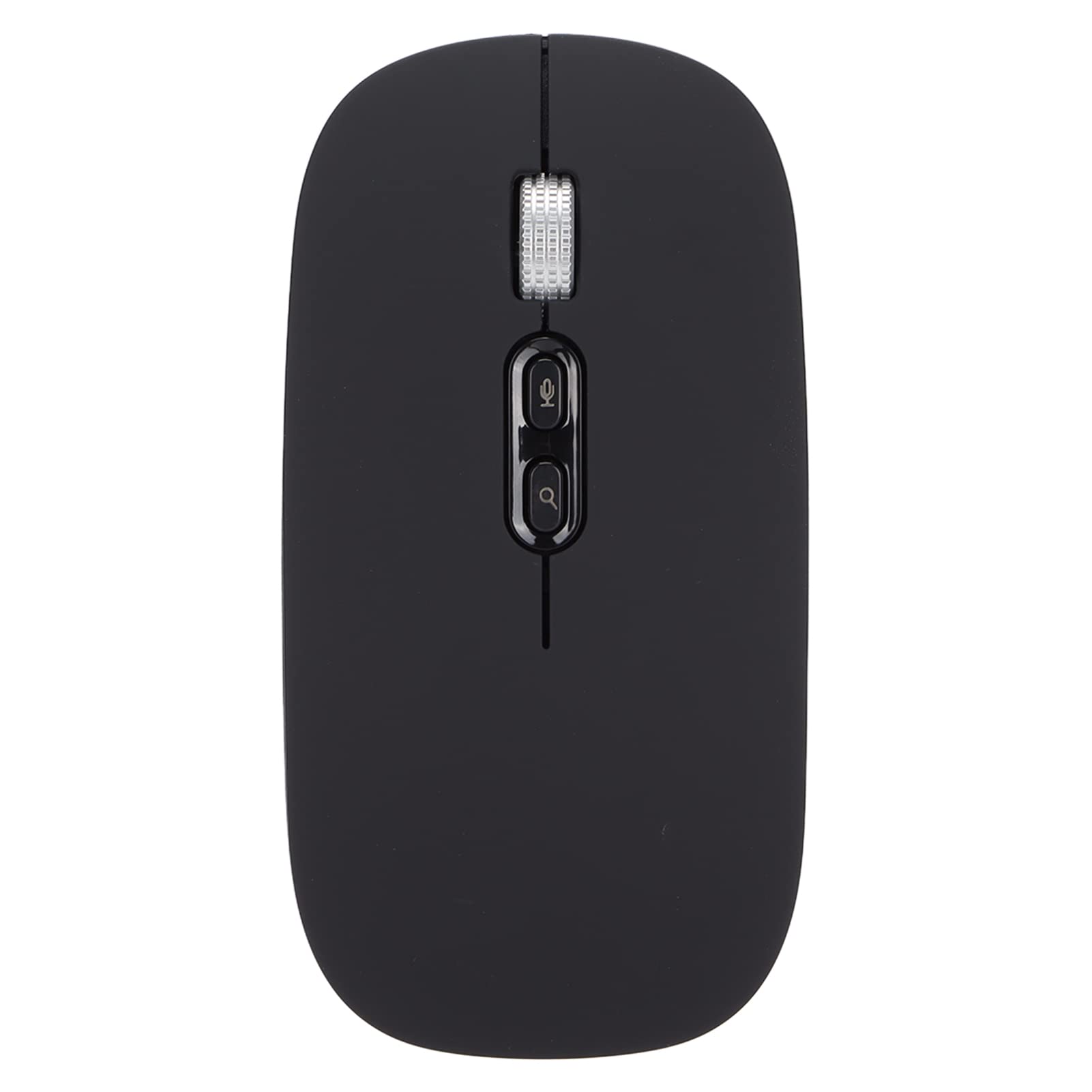 Hilitand Ultra Thin Wireless Mouse 1600DPI - Ergonomic AI Optical Mouse for PC & Laptop - Perfect for Gaming, Office Work & Remote Learning (Black)