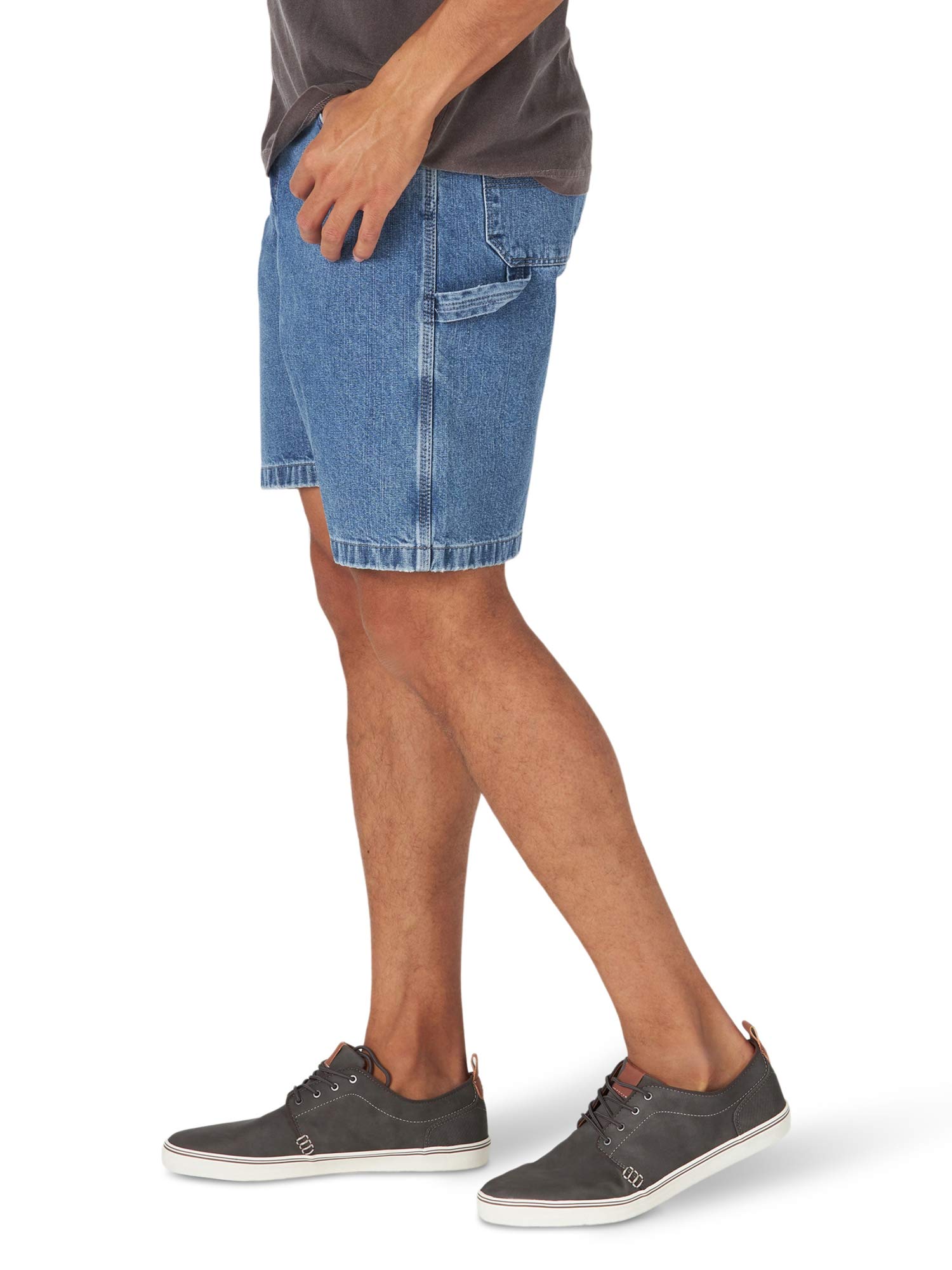 Wrangler Authentics Men's Loose Fit Carpenter Shorts - Durable Work Shorts for Construction & Outdoor Activities | Comfortable Relaxed Fit for DIY, Hiking & Casual Wear