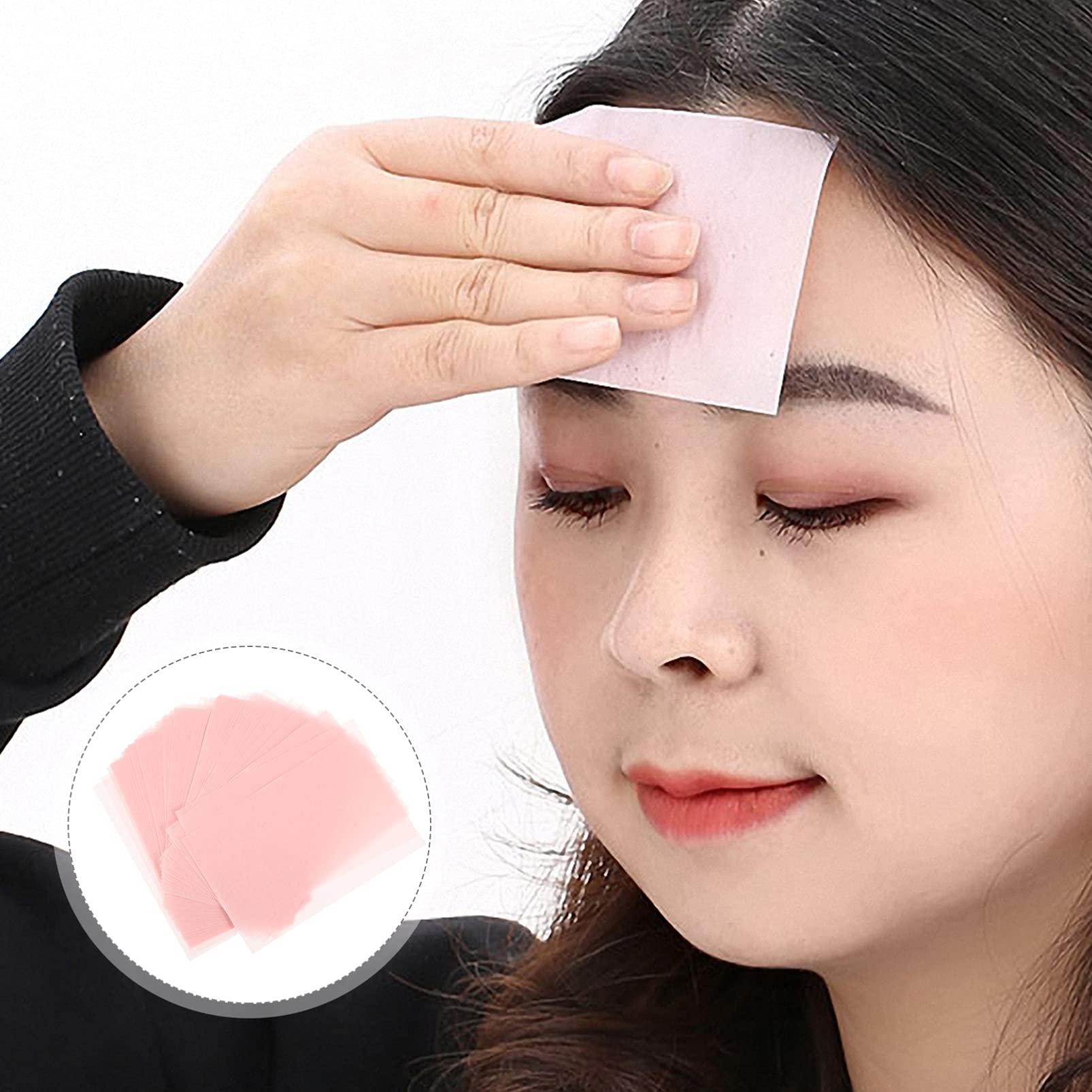 Lurrose Oil Blotting Paper 2-Pack - Absorbing Facial Tissues for Oily Skin Care & Makeup Touch-Ups
