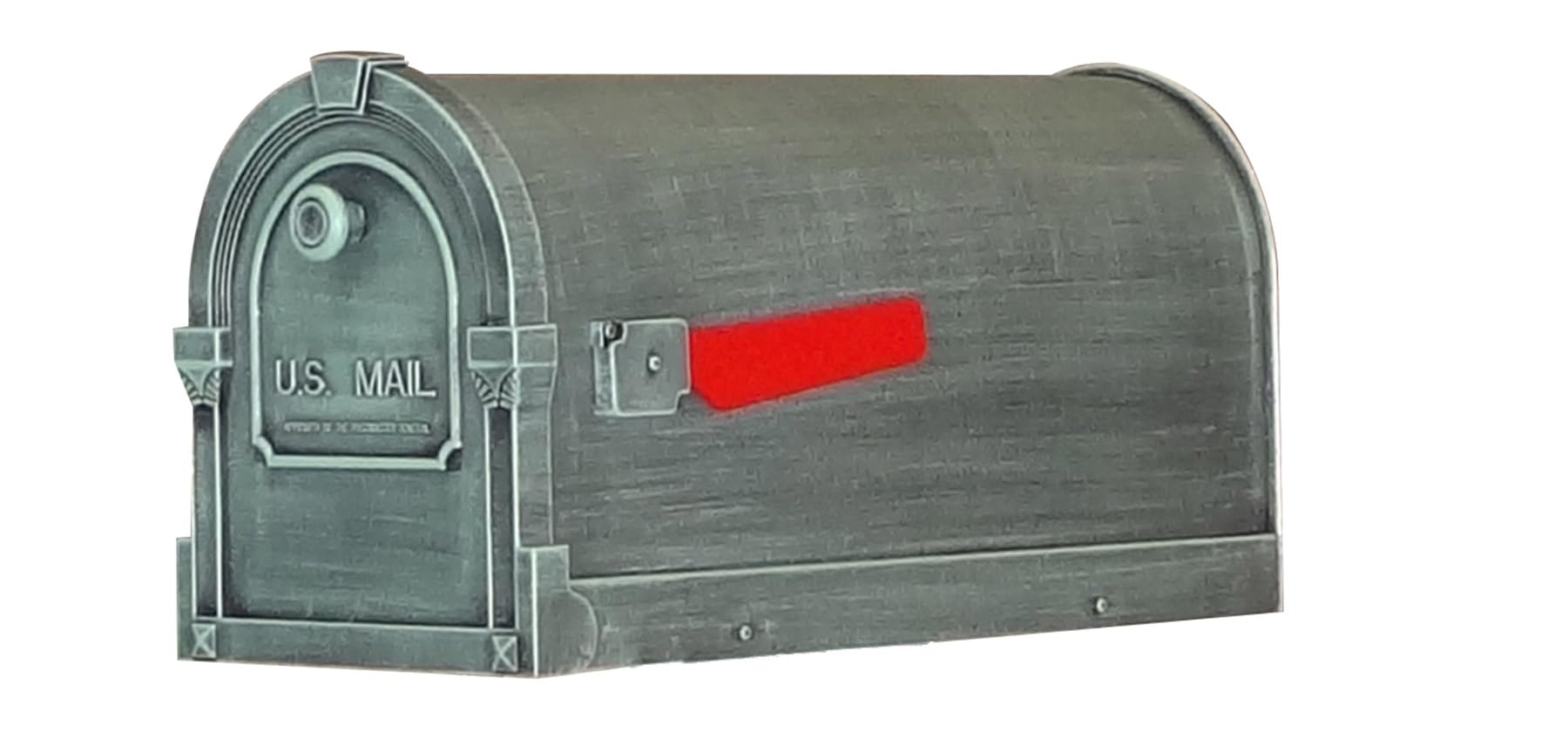 Special Lite Savannah Curbside Mailbox - Verde Green Aluminum Post Mount Mailbox (SCS-1014-VG) for Residential & Commercial Use - Durable Outdoor Mailbox for Homes, Offices & Apartments