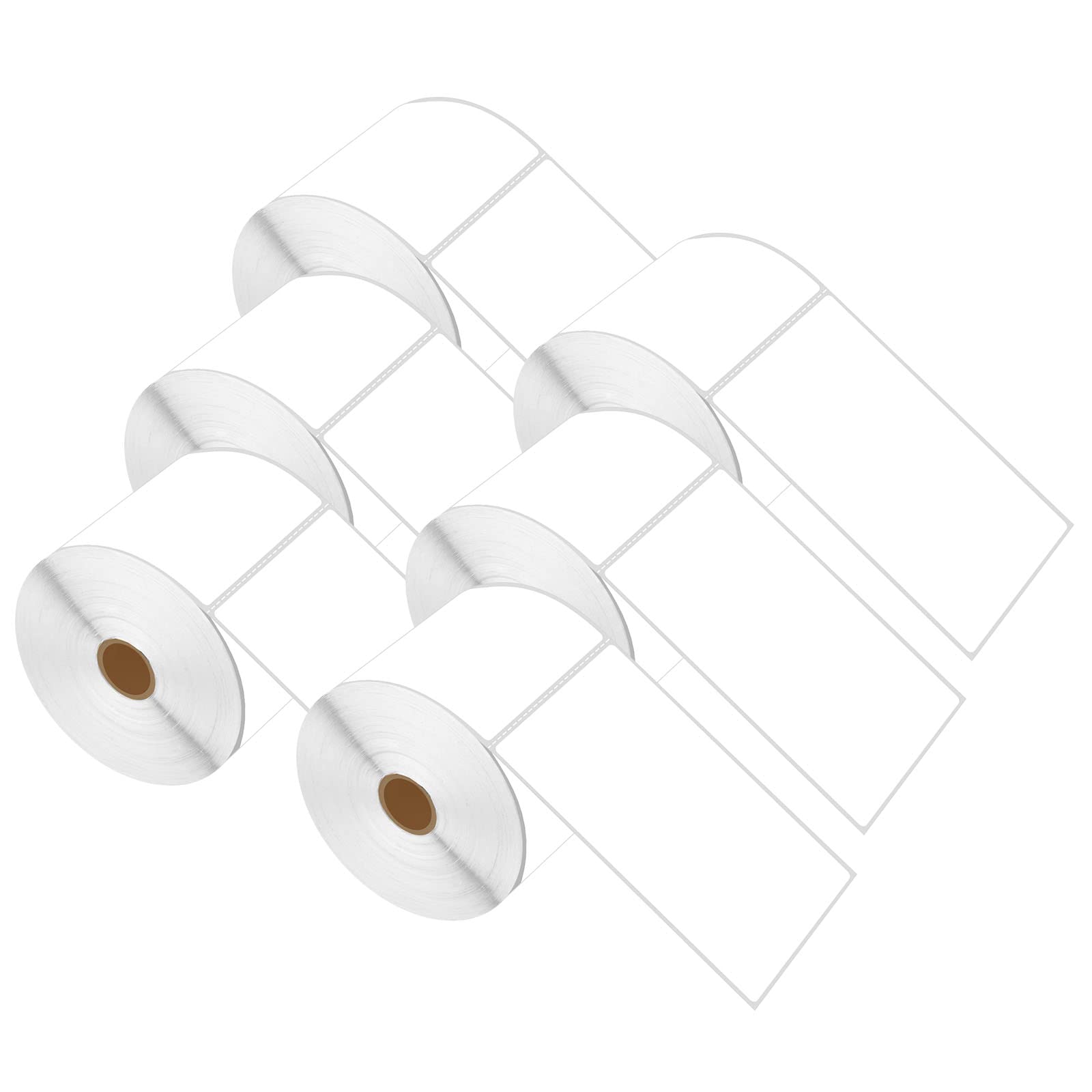 USUPERINK 4'' x 6'' Direct Thermal Perforated UPC Barcode Shipping Labels (6 Rolls, 500 Labels/Roll) - White Address Labels for Zebra & Rollo Desktop Printers | Perfect for E-commerce, Logistics & Small Business Package Labeling