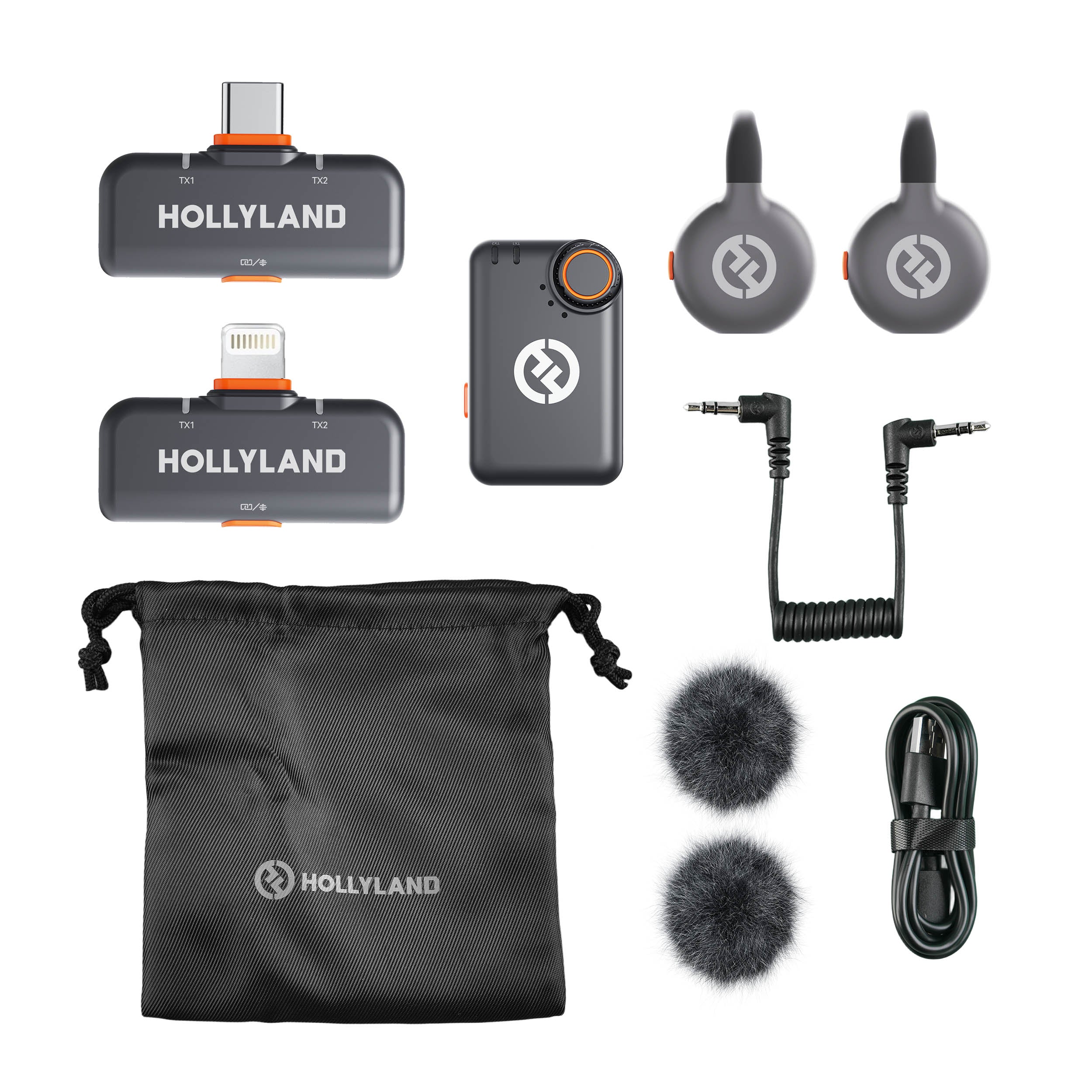 LARK M2S Wireless Lavalier Microphone Kit - Professional Clip-on Mic with Noise Cancellation for iPhone, Android, DSLR - Perfect for YouTube, Vlogging, Interviews & Live Streaming