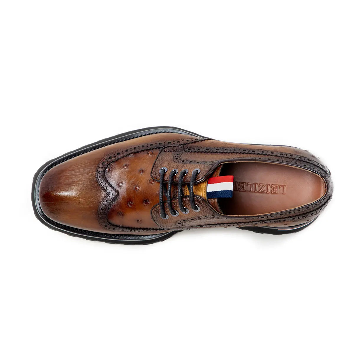 Men's HighME Derby Shoes 203601B - Classic Formal Dress Shoes for Business, Office & Wedding Occasions