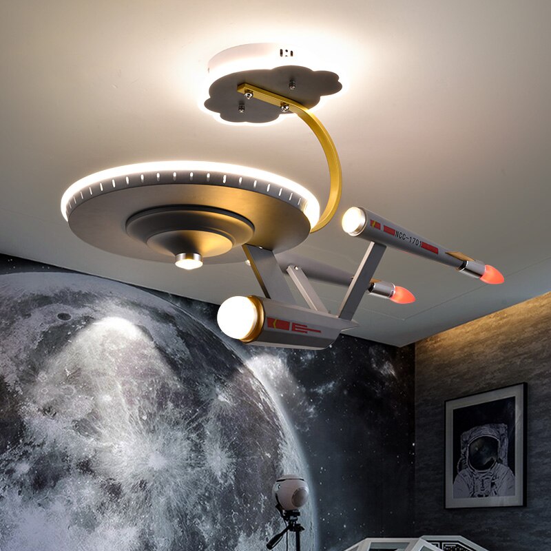 Galaxy LED Night Light for Kids Room - Space-Themed Nursery Decor, Cool Starship Design for Bedroom, Perfect for Bedtime, Playroom & Relaxation