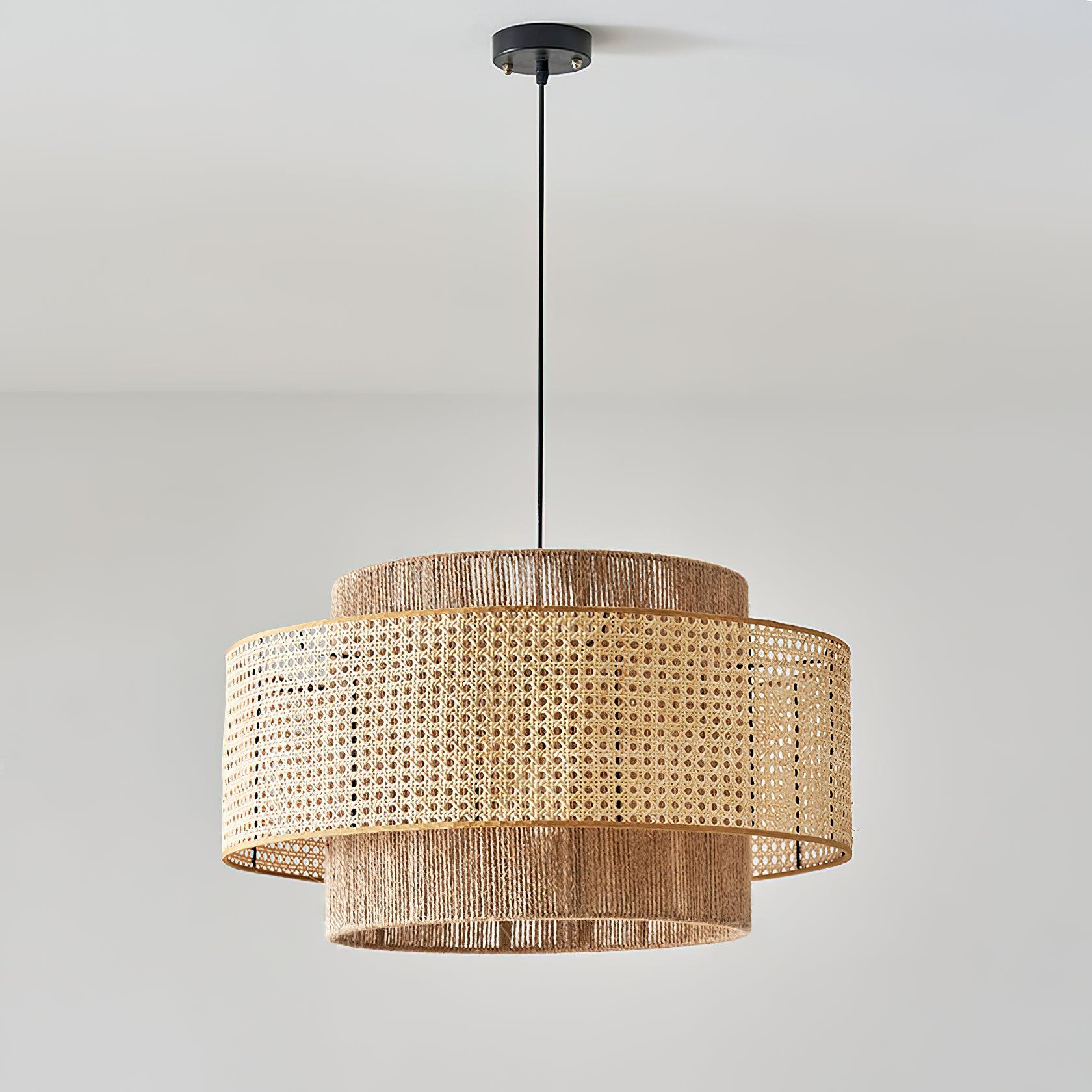 Modern Concentric Pendant Light Fixture - Sleek Minimalist Design for Kitchen Island, Dining Room & Bedroom Lighting - Dimmable LED Hanging Lamp for Home Decor