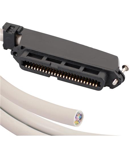 25 Pair Cable Assembly F Blunt 90° 10' ICC ICPCSTFB10 - Reliable Network Connectivity for Office & Data Center Installations
