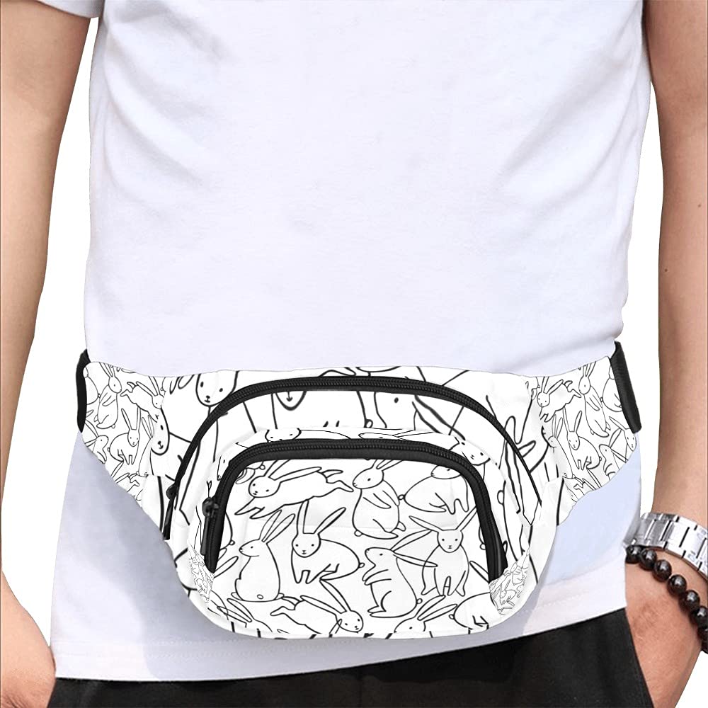 Unicorn in the Sky Fanny Pack for Women & Men - Adjustable Waist Bag with Belt, Fashionable Hip Bum Pack for Running, Hiking, Travel & Outdoor Activities