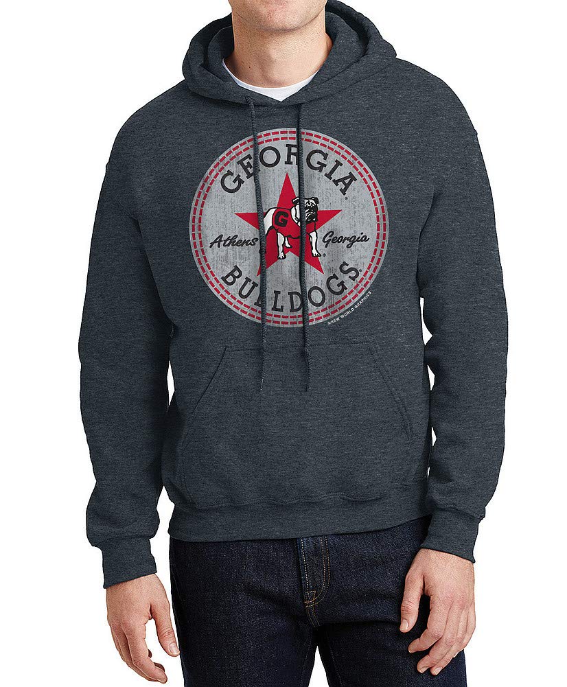 NCAA Hooded Sweatshirt for Men & Women - Dark Heather Grey Pullover with Iconic Logo - Perfect for Game Day, Tailgating & Casual Wear