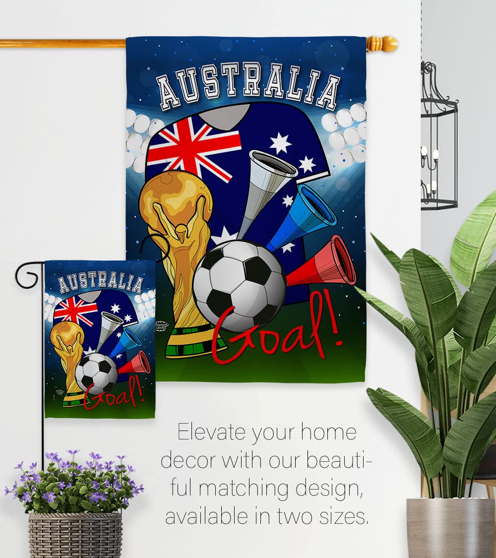 Australia World Cup Flag - Indoor Outdoor Soccer Decor for Fans