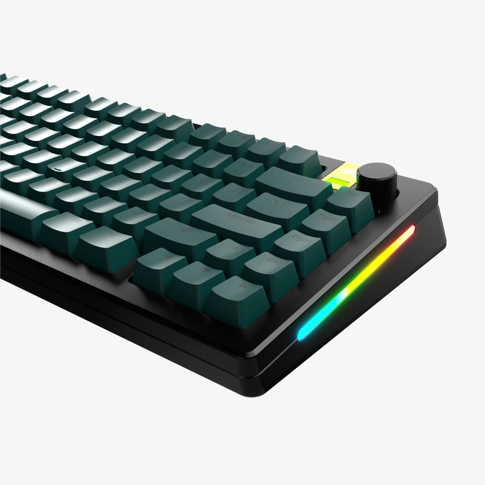GPBT Totem Green Basics Keycaps - Durable PBT Keycaps for Mechanical Keyboards, Perfect for Gaming & Typing Enthusiasts