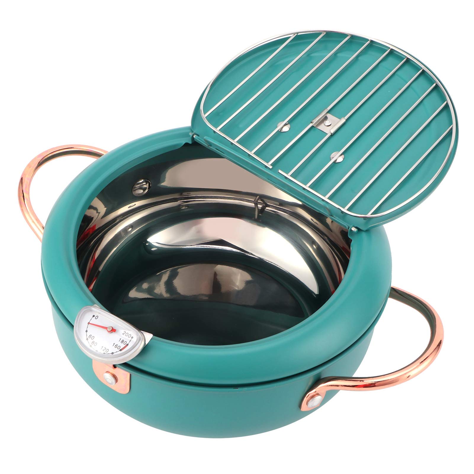 **Deep Fryer with Thermometer - 5L Stainless Steel Electric Deep Frying Pan for Home Kitchen - Perfect for Chicken Wings, French Fries & Donuts**