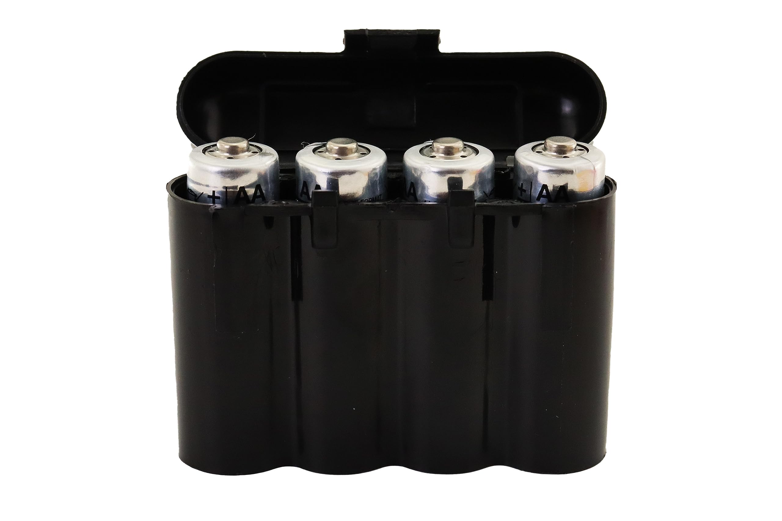 100 Pack Black Battery Storage Cases for AA AAA CR123A - Organize and Protect Batteries for Home, Office, and Travel Use
