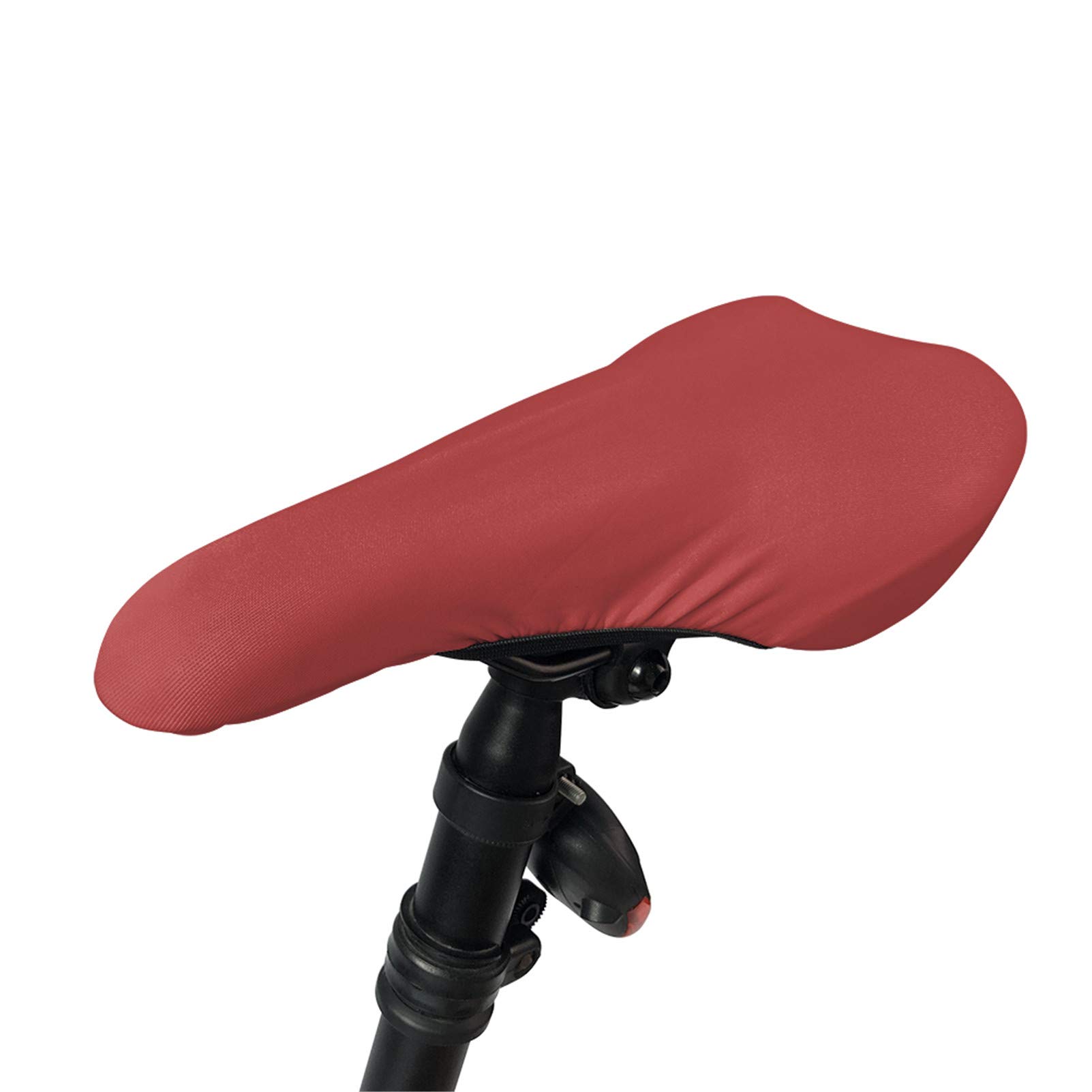 Dremagia Red Bike Seat Cover - Elastic Exercise Bicycle Saddle Cover, Waterproof & Comfortable Bike Seat Cushion for Rain Protection - Perfect for Outdoor Cycling, Commuting & Indoor Spinning Workouts