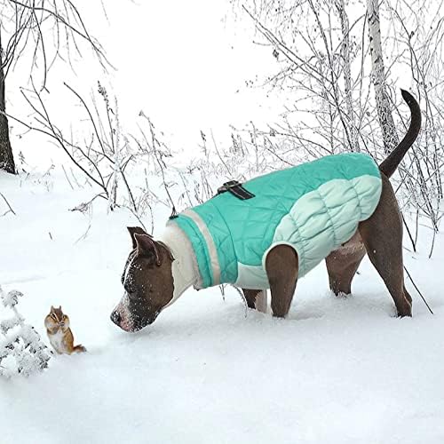 **Lelepet Warm Winter Dog Coat - Waterproof Windproof Fleece Jacket with Reflective Harness for Small Dogs | Turtleneck Zippered Snow Vest for Outdoor Walks & Cold Weather**