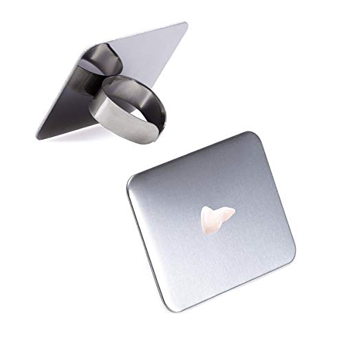OSALADI 2PCS Stainless Steel Makeup Spatula & Palette - DIY Cosmetic Mixing Tool for Foundation, Nail Art, Paint Color Blending - Perfect for Professional Makeup Artists & Home Beauty Enthusiasts