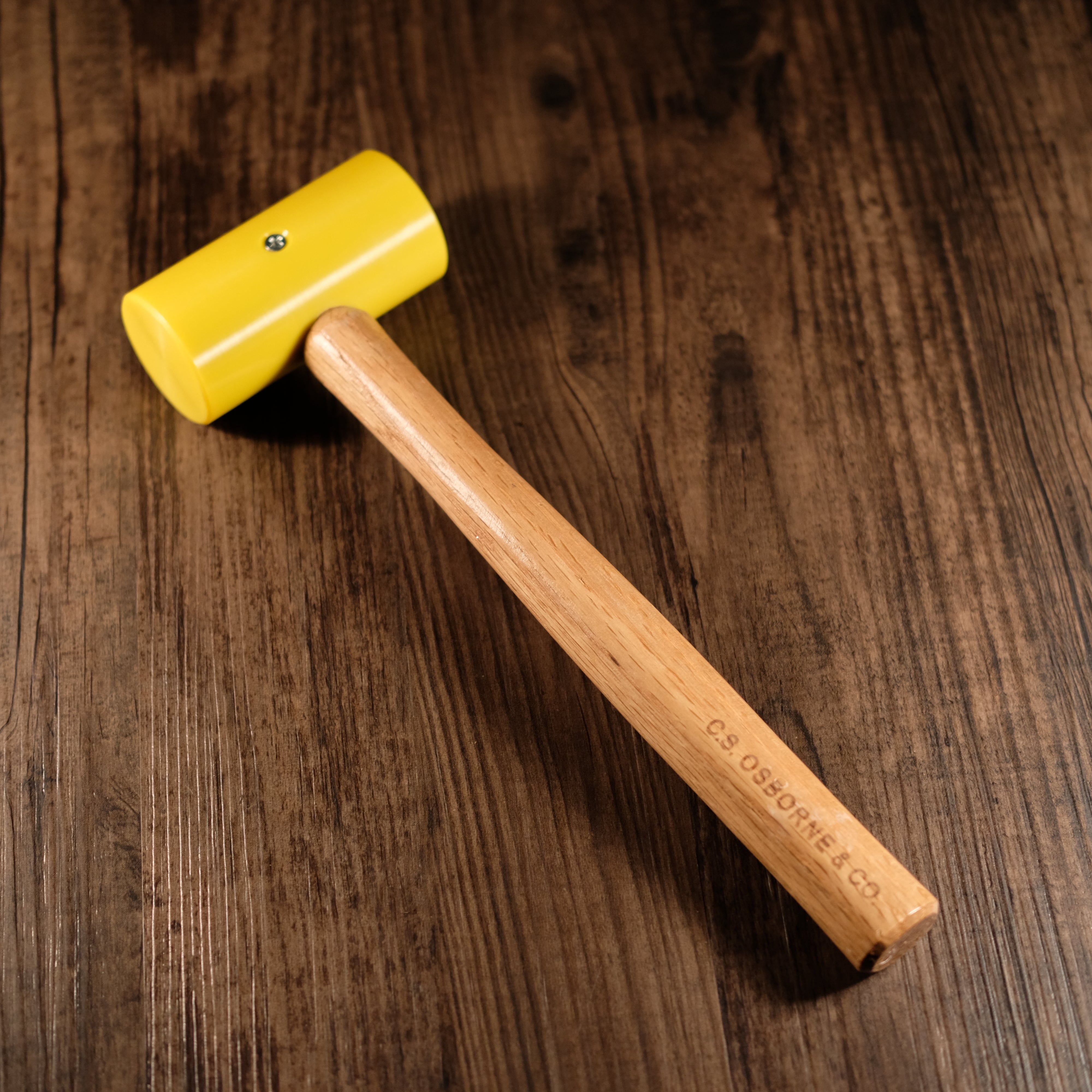C.S. Osborne Premium Polyurethane Mallet - Durable Non-Marring Hammer for Leatherwork, Upholstery & Woodworking | Perfect for Crafting, Furniture Repair & DIY Projects