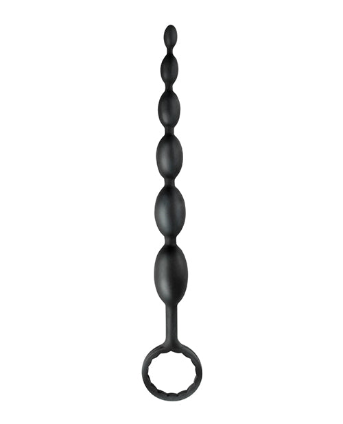 Anal Fantasy Collection - 8.25 Inch Silicone Anal Beads for Beginners - Black - Perfect for Couples Play & Solo Exploration