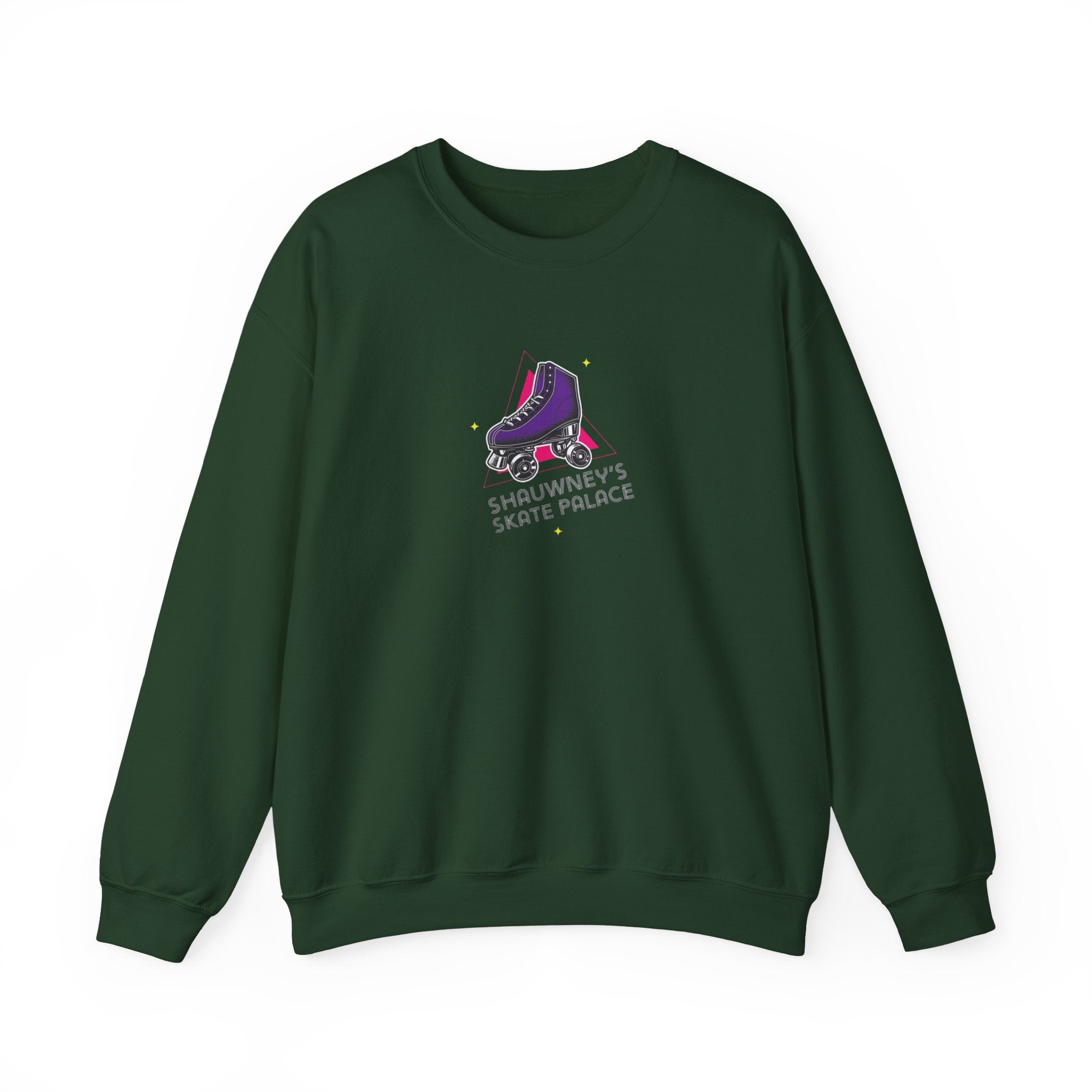 Shauwney's Skate Palace Crewneck Sweatshirt - Men's & Women's Casual Pullover Hoodie for Streetwear & Skateboarding - Perfect for Urban Fashion & Skate Park Outfits