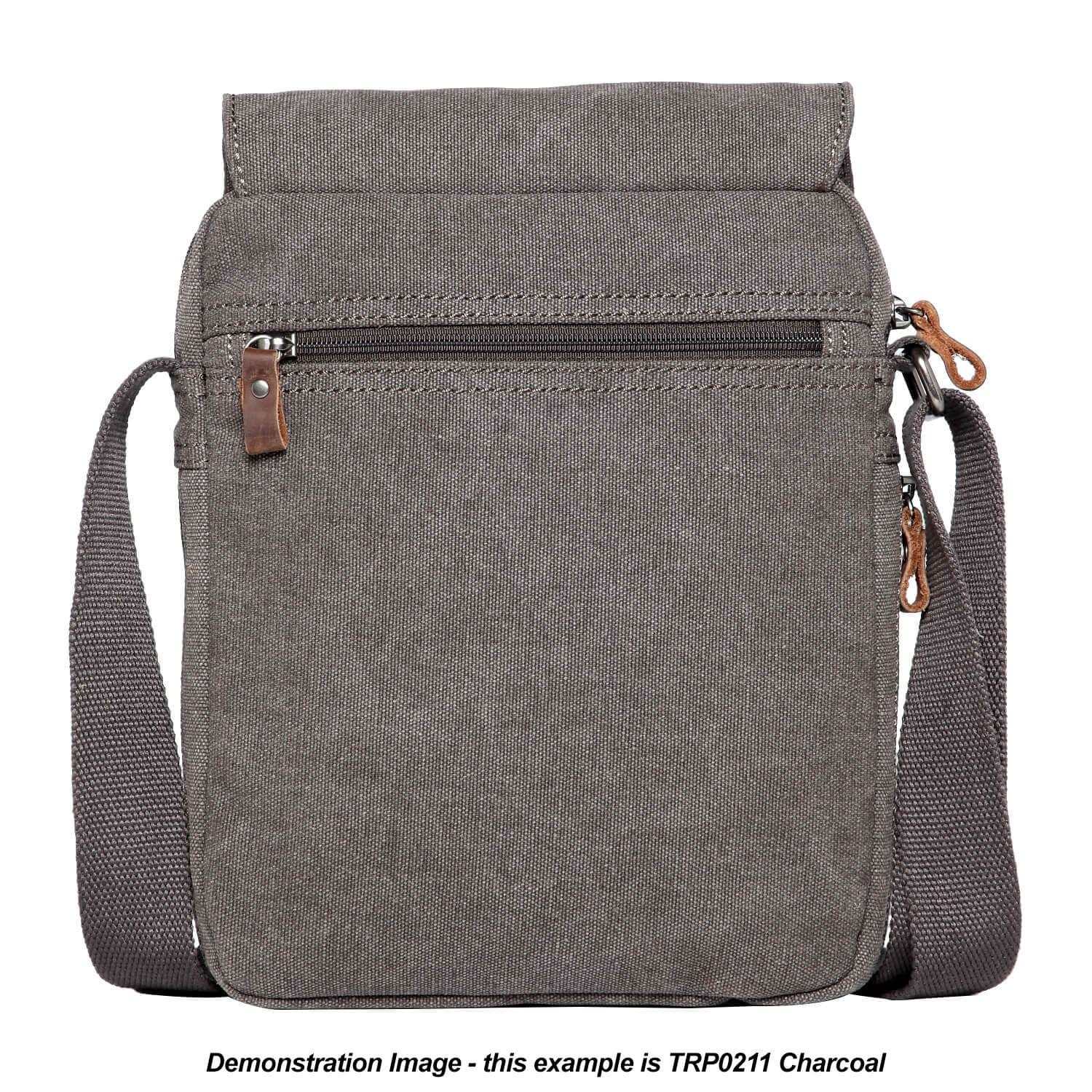Troop London Classic Canvas Crossbody Bag - Stylish & Durable Messenger Bag for Men & Women - Perfect for Travel, Work & Everyday Use