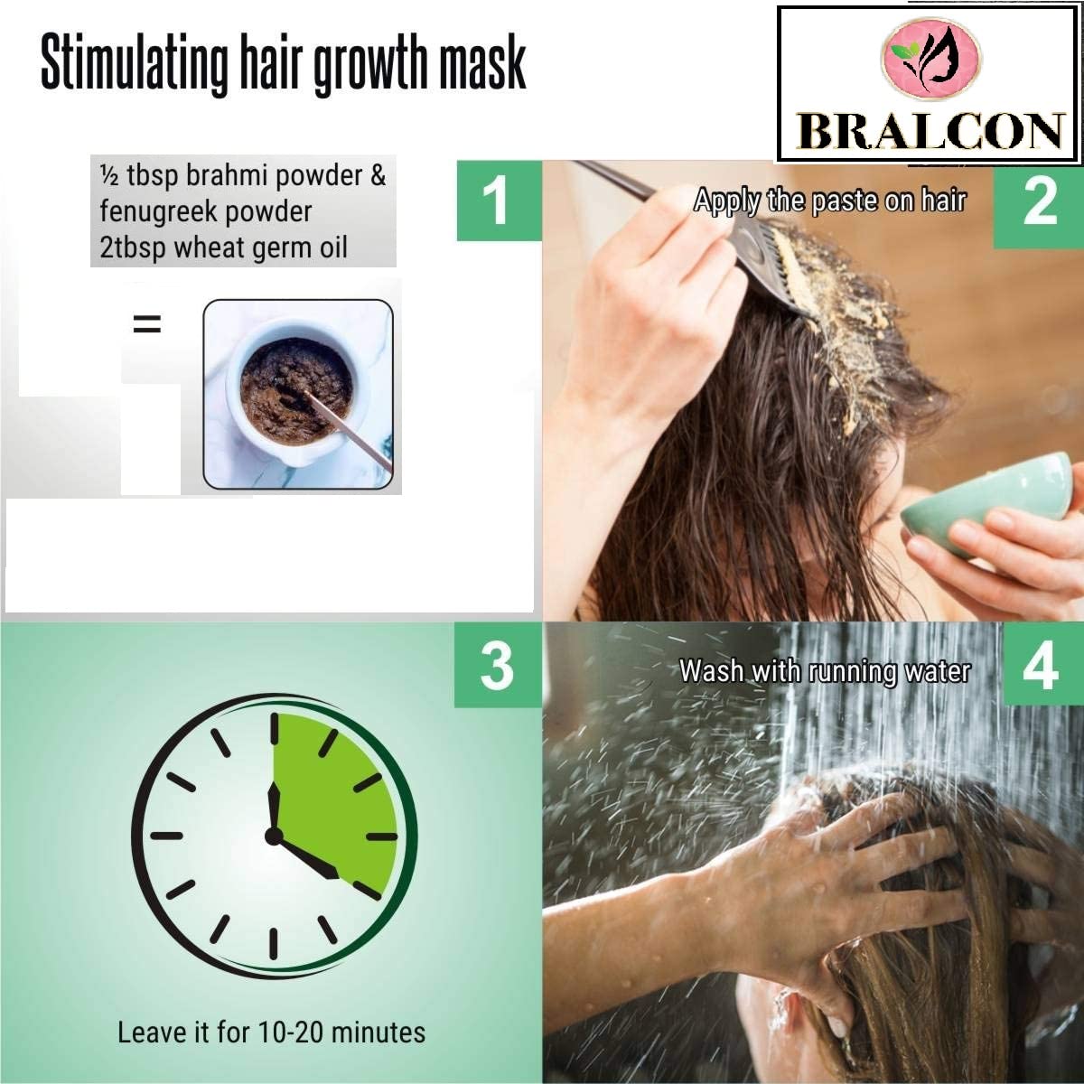 Organic Brahmi Leaf Powder (Bacopa Monnieri) - 100g | 100% Natural Herbal Supplement for Hair Growth & Cleansing | Promotes Healthy Hair Care | Perfect for DIY Hair Masks & Ayurvedic Treatments