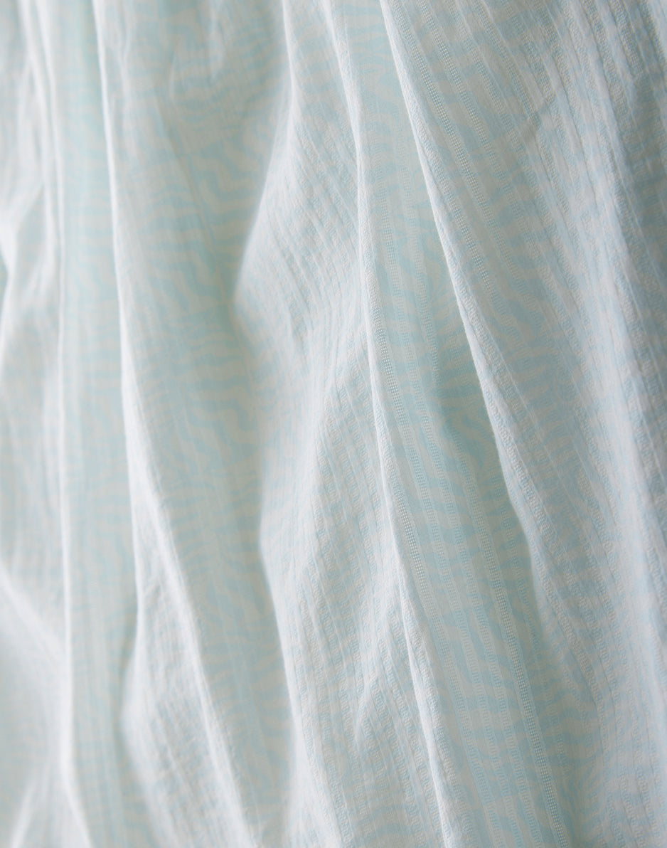 Jacey Textured Dress - Blue Wave Pattern Women's Casual Dress | Perfect for Summer Outings, Beach Vacations & Date Nights | FINAL SALE