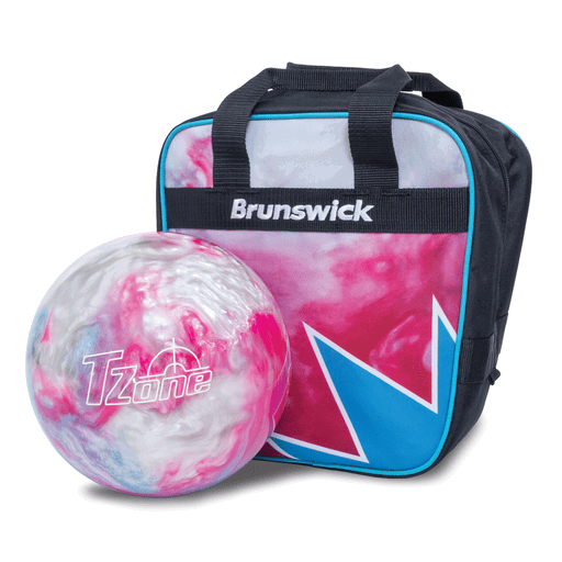 Brunswick Spark Single Tote Frozen Bliss Bowling Bag for Women - Lightweight Durable Bowling Accessories for League Play & Practice Sessions