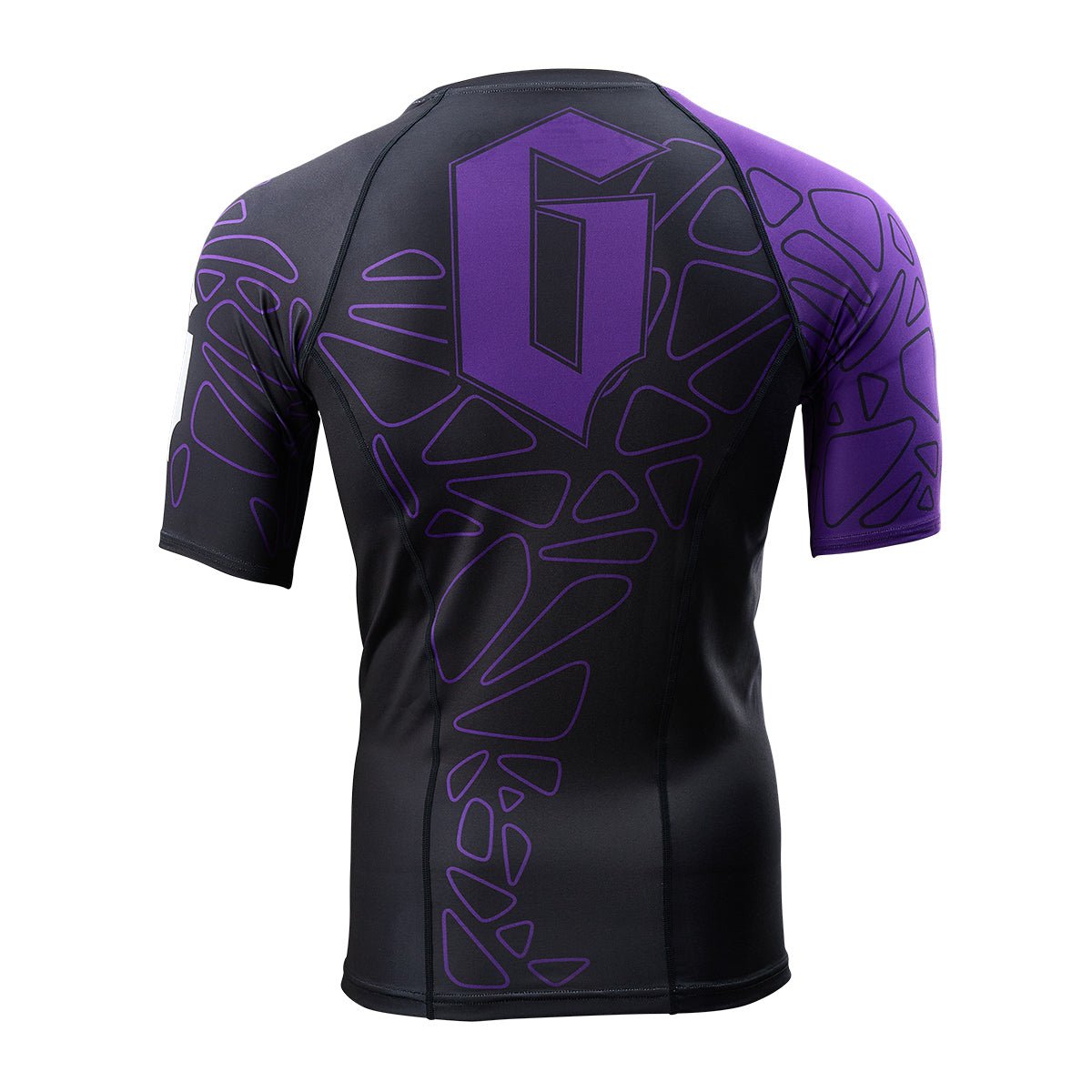 Gameness Men's Short Sleeve Pro Ranked Rash Guard - BJJ MMA Training Shirt for Grappling & No-Gi Jiu Jitsu - Moisture Wicking & UV Protection for Combat Sports